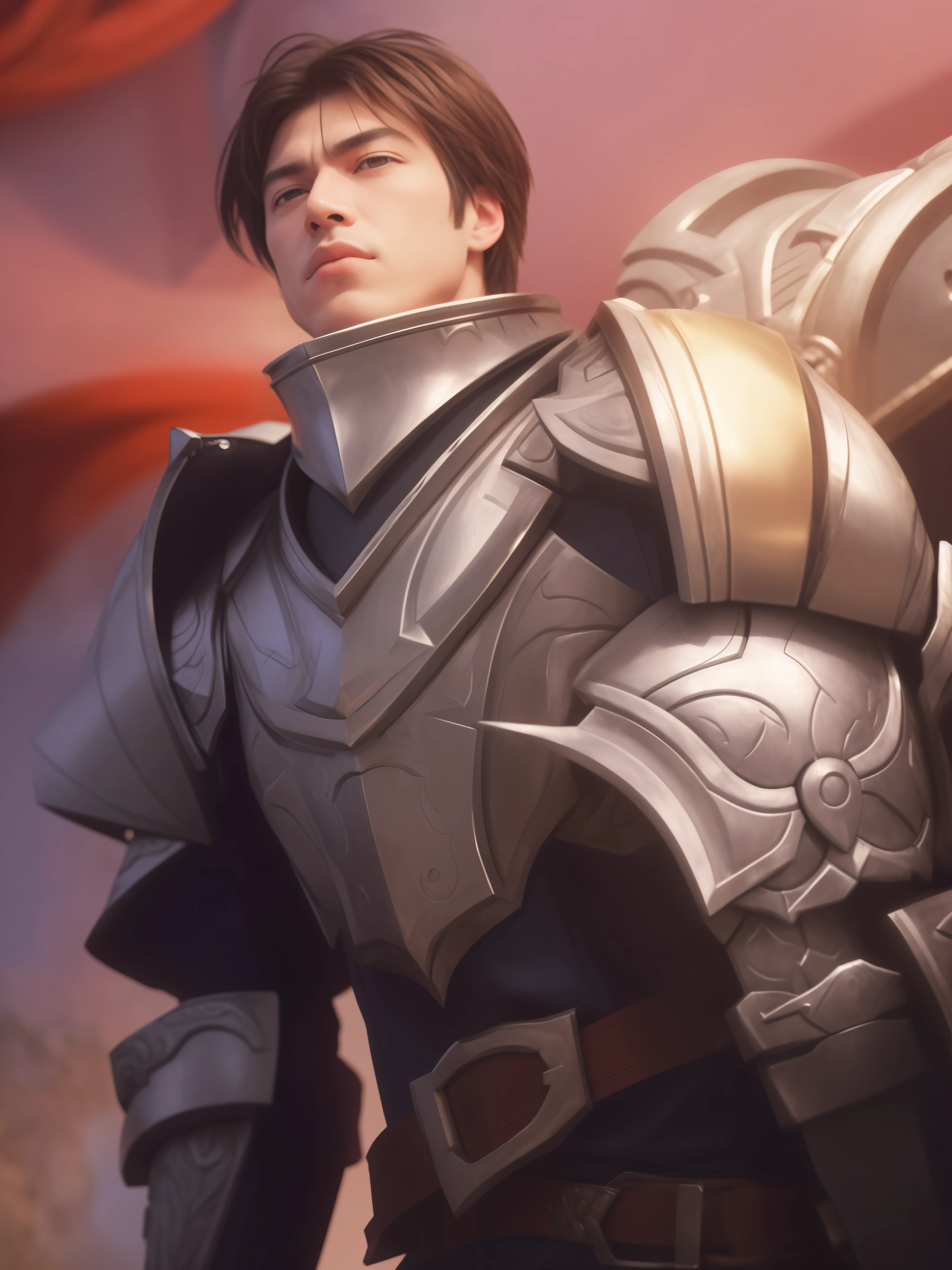 a close up of a man in a armor with a sword, portrait of male paladin, picture of male paladin, male paladin, male paladin, a human male paladin, gorgeous male paladin, fantasy paladin, by Yang J, portrait knight male, valentina remenar, fantasy paladin man, male knight, HD, Ultra Realistic, extremely detailed, 4K