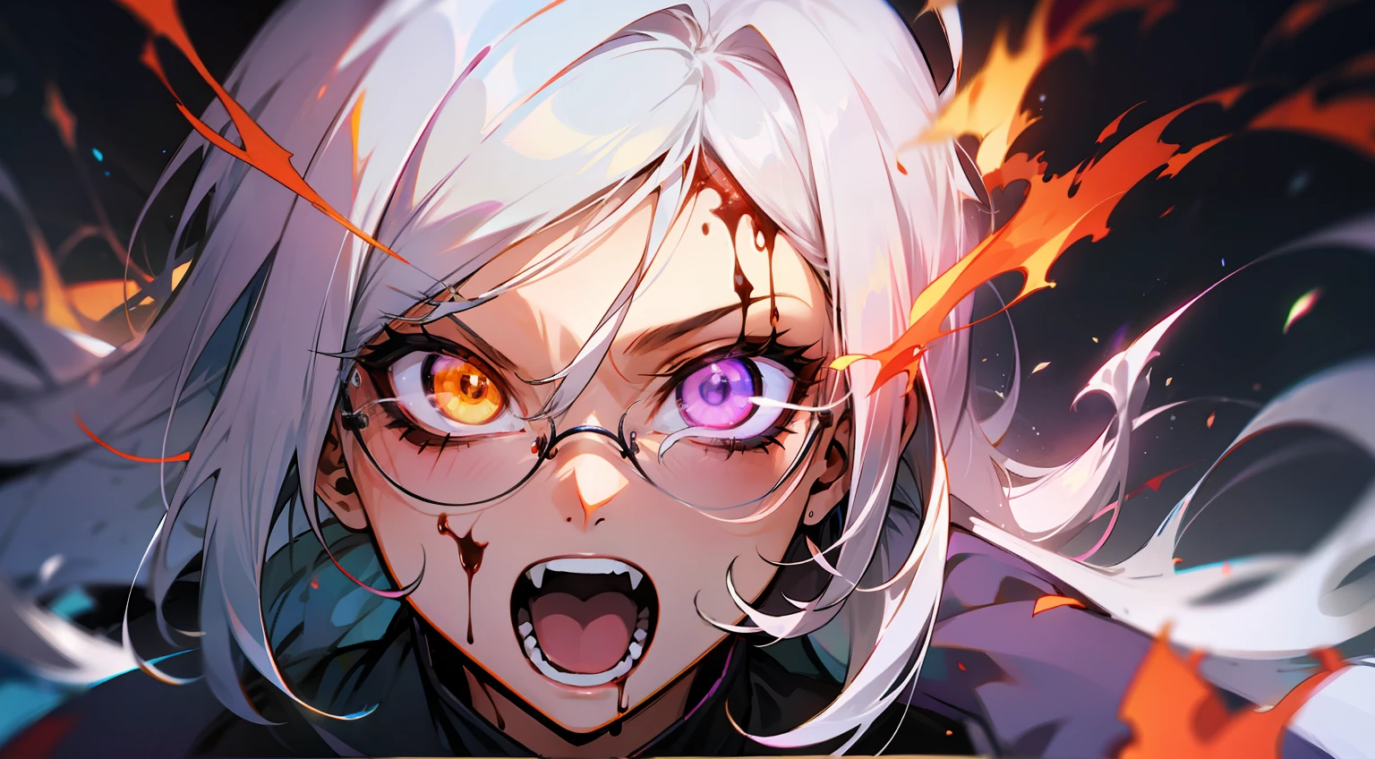 white hair