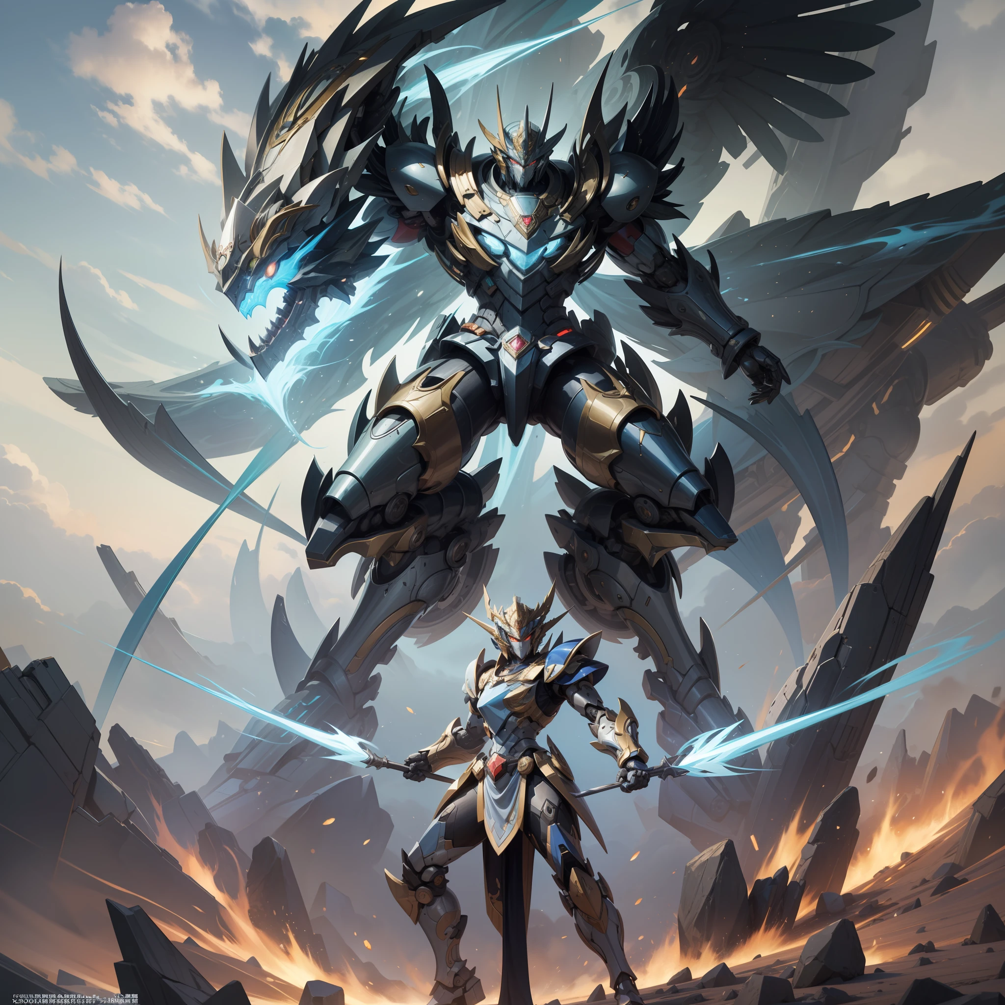 Nuwa mecha is a concept derived from Chinese mythology，It is closely related to the legend of Nuwa creating humans。According to legend，At the beginning of the birth of mankind，Nuwa uses her own body as material，Created a mysterious set of mechanical armor，This is the so-called Nuwa mecha。

Nuwa mecha is often depicted as ornate and sacred armor，Made of delicate metal or other supernatural materials。It possesses great strength and defense，It can protect humanity from the forces of evil。reputedly，Nuwa mecha also has the power to create and heal，Wounded humans can be repaired and given new life。

Nuwa mecha symbolizes the power of creation and redemption in Chinese mythology。It represents the wisdom and kindness of Nuwa，Seen as the guardian of humanity。In cultural works，Nuwa mecha is often portrayed as an important character，It can fight other gods or evil forces，Protect the safety and well-being of human beings。

generally，The Nuwa mecha is an armor that appears in Chinese mythology，Created by Nuwa with her own body，With great strength and defense。It represents the power of creation and redemption，Seen as the guardian of humanity。In cultural works，Nuwa mecha is often portrayed as an important character，Used to fight and protect the safety of humans。