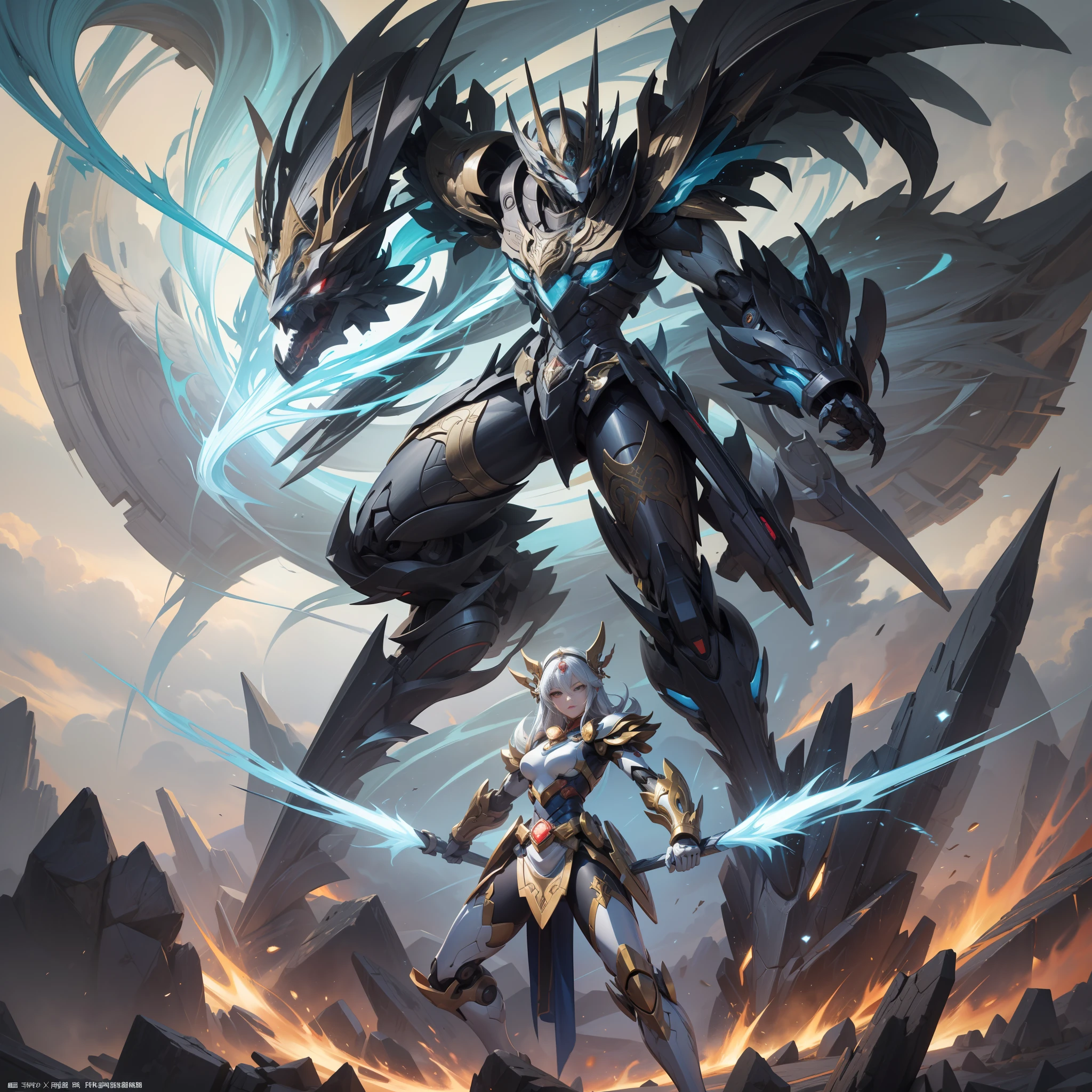 Nuwa mecha is a concept derived from Chinese mythology，It is closely related to the legend of Nuwa creating humans。According to legend，At the beginning of the birth of mankind，Nuwa uses her own body as material，Created a mysterious set of mechanical armor，This is the so-called Nuwa mecha。

Nuwa mecha is often depicted as ornate and sacred armor，Made of delicate metal or other supernatural materials。It possesses great strength and defense，It can protect humanity from the forces of evil。reputedly，Nuwa mecha also has the power to create and heal，Wounded humans can be repaired and given new life。

Nuwa mecha symbolizes the power of creation and redemption in Chinese mythology。It represents the wisdom and kindness of Nuwa，Seen as the guardian of humanity。In cultural works，Nuwa mecha is often portrayed as an important character，It can fight other gods or evil forces，Protect the safety and well-being of human beings。

generally，The Nuwa mecha is an armor that appears in Chinese mythology，Created by Nuwa with her own body，With great strength and defense。It represents the power of creation and redemption，Seen as the guardian of humanity。In cultural works，Nuwa mecha is often portrayed as an important character，Used to fight and protect the safety of humans。