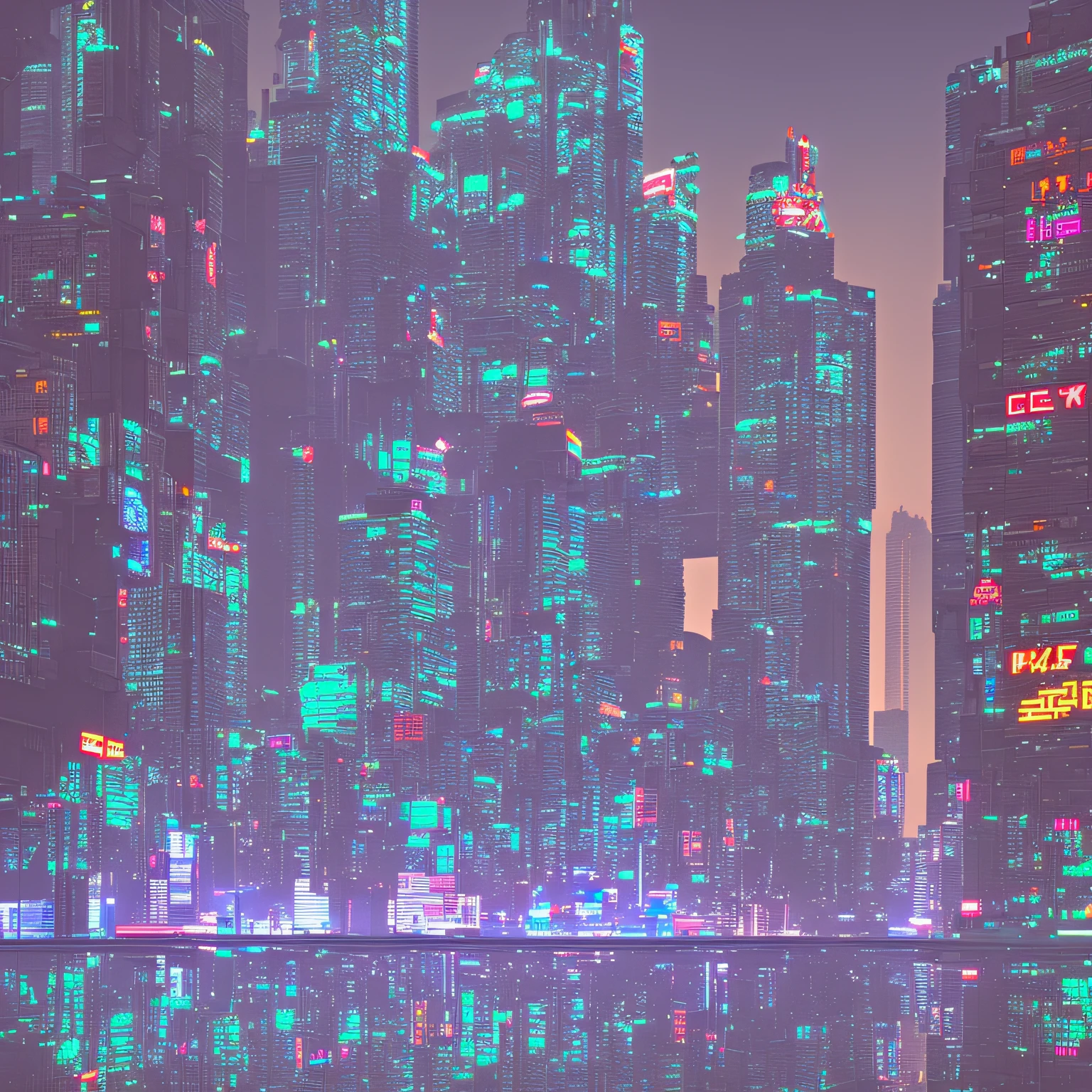 (nvinkpunk:1.2) snthwve、citys、lightwave、sun setting、fantastically detailed --auto
