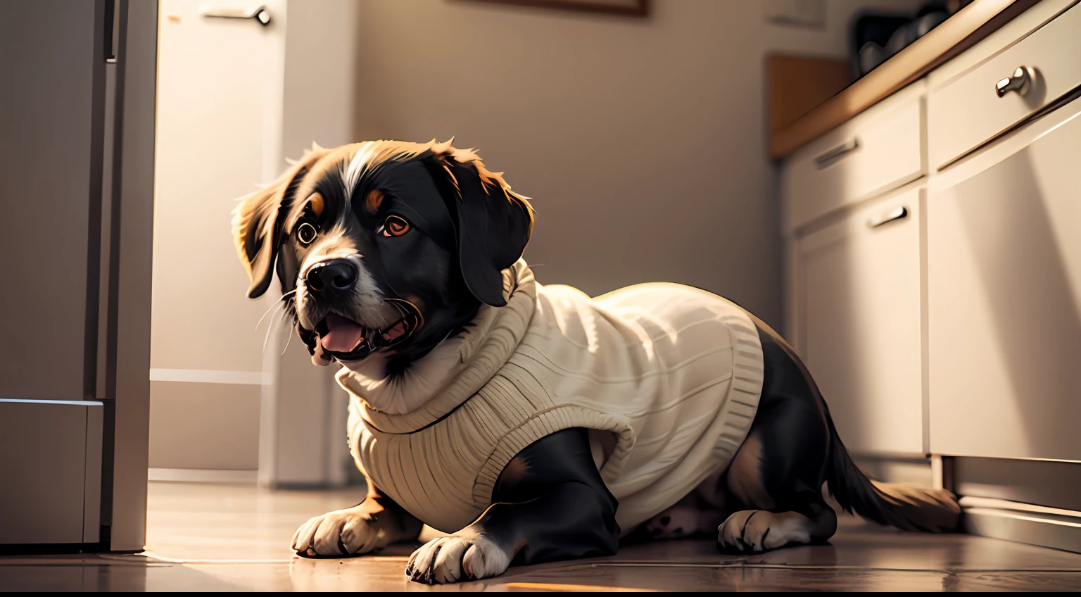 Dog in sweater --auto