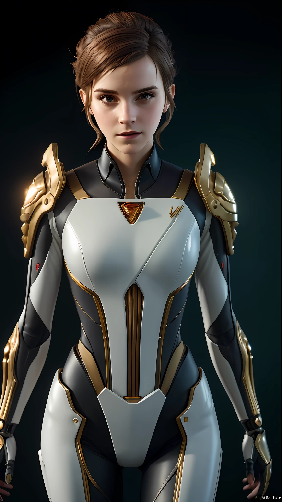 (realisti:1.5), (photo-realistic:1.2), Detailed, Rendering, Epic, biomechanical Emma Watson, cosplay on Mercy, shelmet, white plastic, Ambient lighting, dynamic pose, intricated, elegant, (Dynamic background), Detailed, elegant, Sharp focus, photo by Greg Rutkowski, soft-lighting, bright colors, IvoryGoldAI (Battlefieldds:1.2)