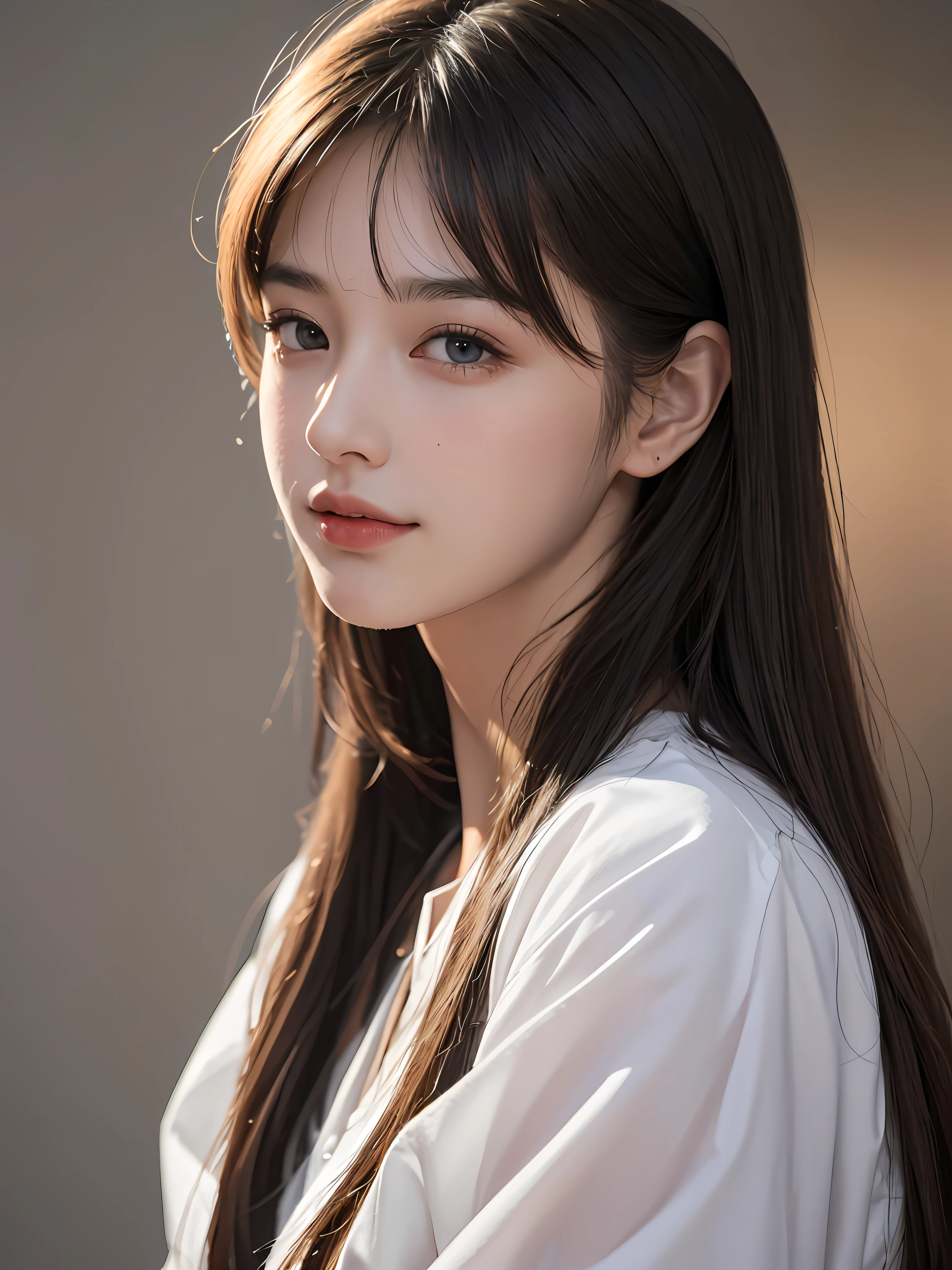 masterpiece, best picture quality, high quality, beautiful girl, Japanese, Japanese school girl, popular Korean makeup, detailed, swollen eyes, detailed eyes, detailed skin, beautiful skin, ultra high resolution, (reality: 1.4), very beautiful, slightly younger face, beautiful skin, slender, (ultra realistic), (illustration), (high resolution), (8K), (highly detailed), (best illustration), (beautifully detailed eyes), (super detailed), (wallpaper), (detailed face), looking at viewer, fine details, detailed face, pureerosfaceace_v1, smiling, looking straight ahead, looking straight ahead, angle from waist up, realistic photo, bright lighting, professional lighting, blonde, long hair, dark ruins, big red moon, gorgeous red and black dress, mature woman, long stylish bangs,キスショット・アセロラオリオン・ハートアンダーブレード