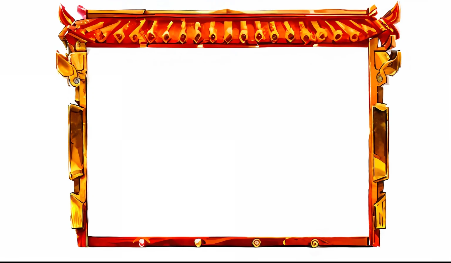Chinese-style wooden frame, 3D, Background white, Colorful borders, Chinese golden rim frame, 4k, a close up of a picture of a chinese style building, videogame background, game overlay, game background, background artwork, 2d side scrolling game, backgrounds(solid), side scrolling, empty background, art from nes game cartridge, empty background, side scroller, 2 5 6 x 2 5 6 pixels, arena background, super nintendo game sprite, ..nes, video game texture