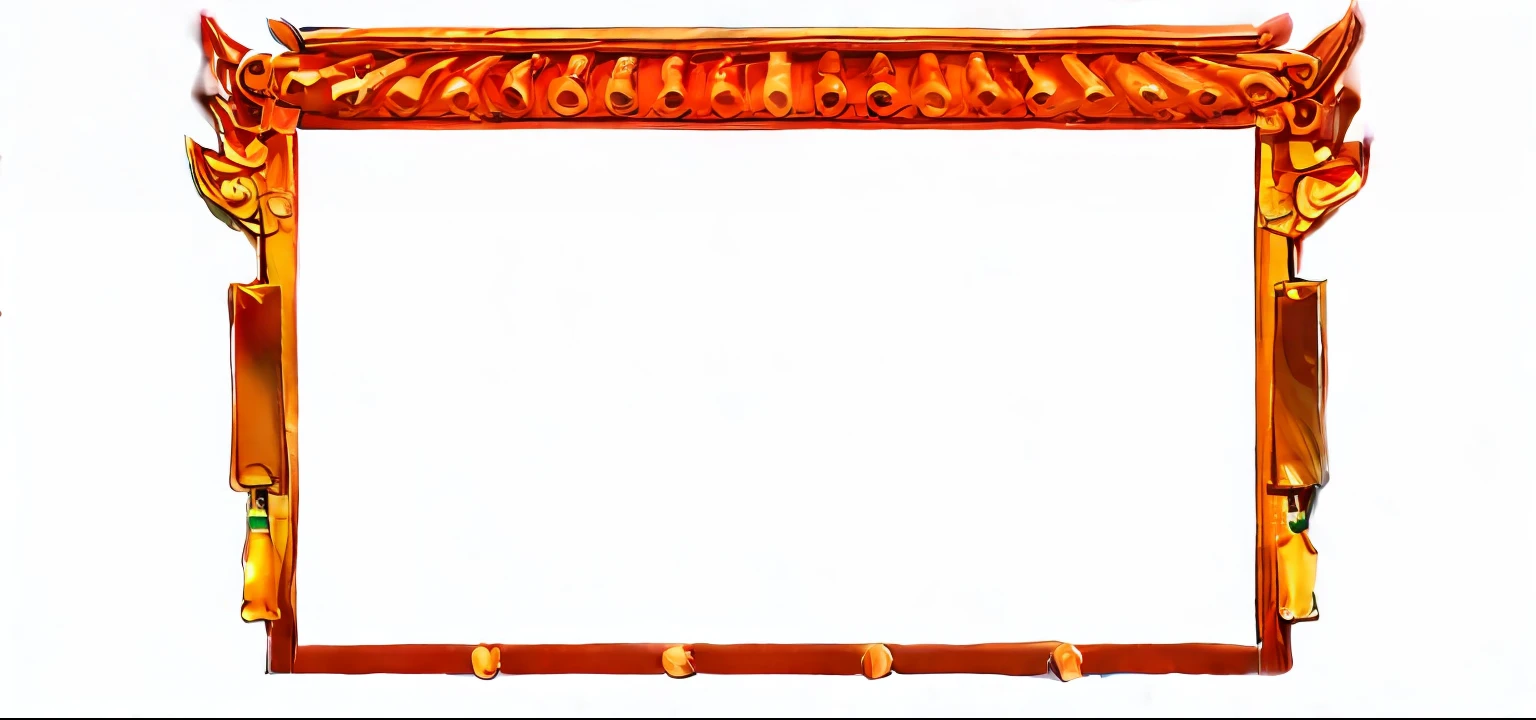 Chinese-style wooden frame, 3D, Background white, Colorful borders, Chinese golden rim frame, 4k, a close up of a picture of a chinese style building, videogame background, game overlay, game background, background artwork, 2d side scrolling game, backgrounds(solid), side scrolling, empty background, art from nes game cartridge, empty background, side scroller, 2 5 6 x 2 5 6 pixels, arena background, super nintendo game sprite, ..nes, video game texture