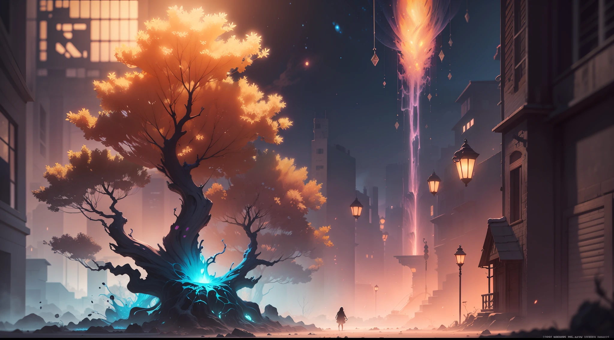 (Digital artwork:1.3)(a sketch:1.1)Octane renders a mysterious dense forest,((Magic flows between your fingers,Close up of)),((Panda Mage,Long staff,Exit from the teleportation array)),an intricate(vine:1.2),Huge tree in liquid metal,Realistic digital painting portrait,shot at 8k resolution,Gasoline liquid,color pastel,splashart,Blue and purple magic universe,Lithography in intricate details,(light particules:1.2),best qualitiy, illustration, waters, firey, Tuuli , space , Paper_Cut, splashart,Lithography in intricate details,(Light particles:1.2),(game concept:1.3),(deep of field:1.3),Global illumination,with rich details,Trends on ArtStation,Epic shooting,Cinematic lighting