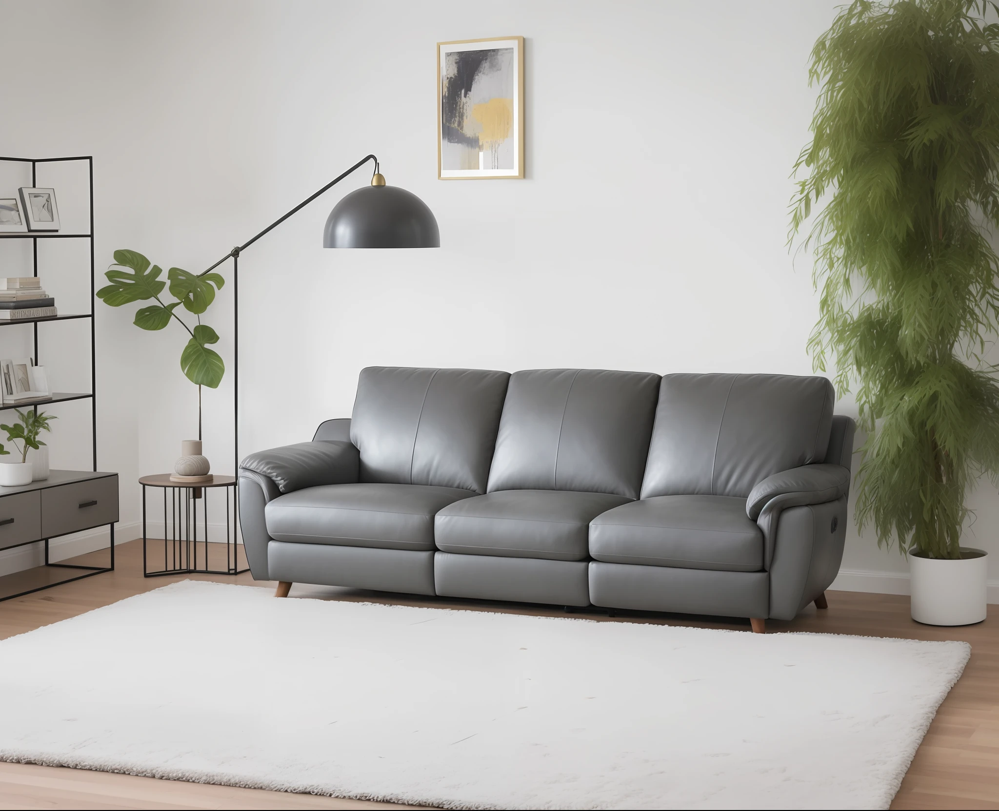 there is a couch and a chair in a living room, relaxing on a modern couch, high resolution product photo, A leather sofa, placed in a large living room, large couch, A leather sofa, product introduction photos, lounging on expensive sofa, product photograph, Leather sofa, flat grey, sofas, sofas, furniture photography, Seat on the sofa