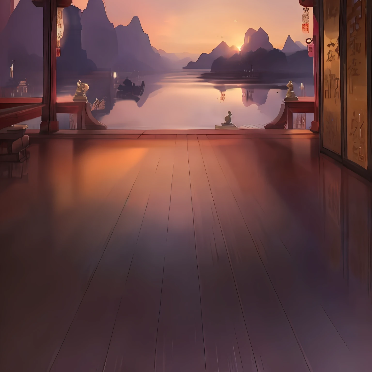 Chinese palaces, The Forbidden City, China, Mild, mystical, 3D