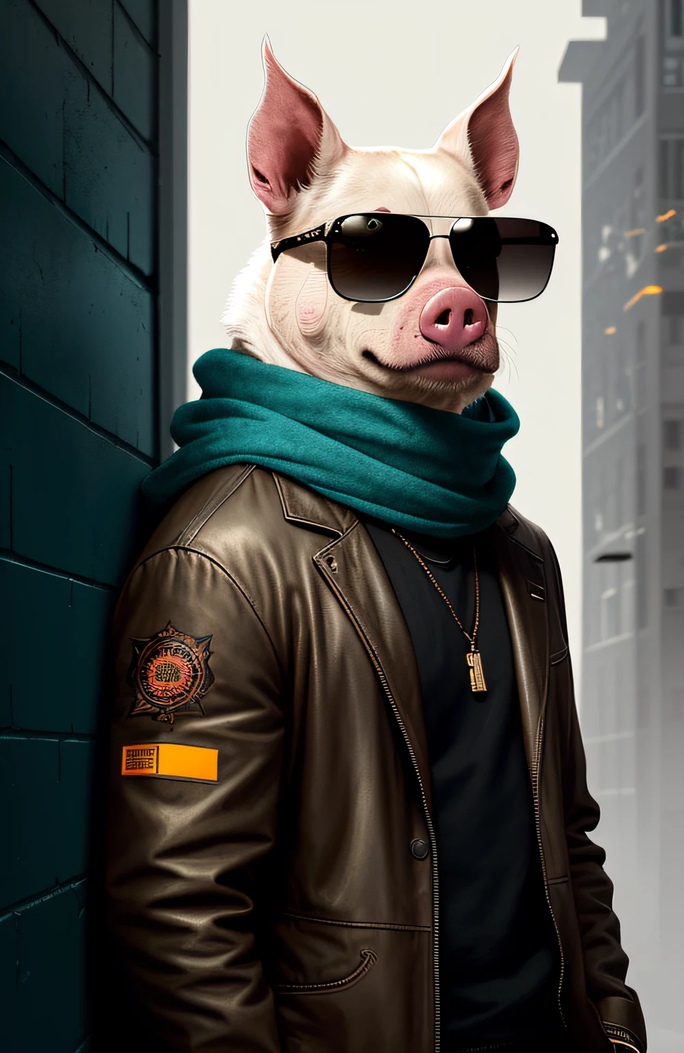 colocar uma vaca e um porco