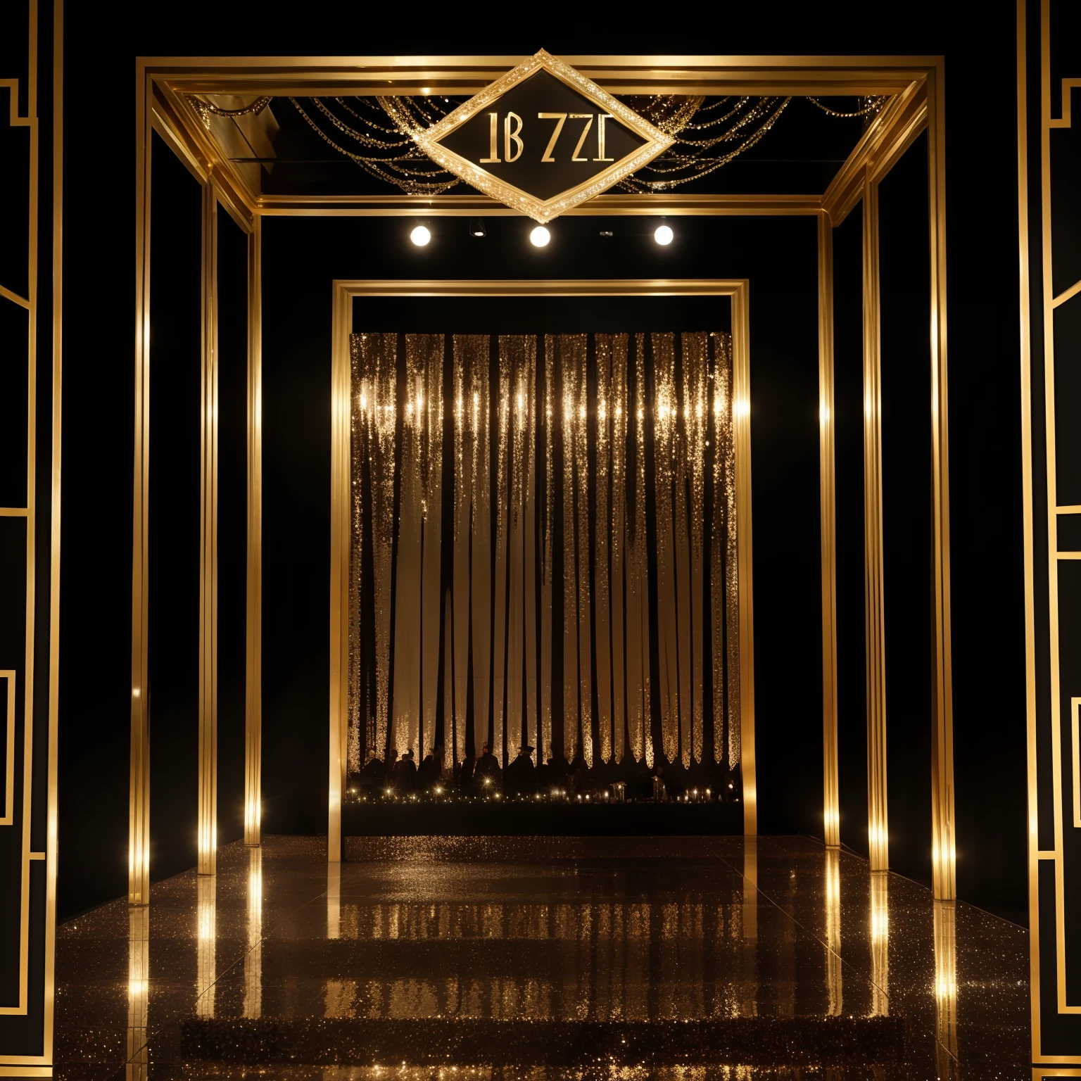 Event Background like The Great Gatsby, full of Sequin
