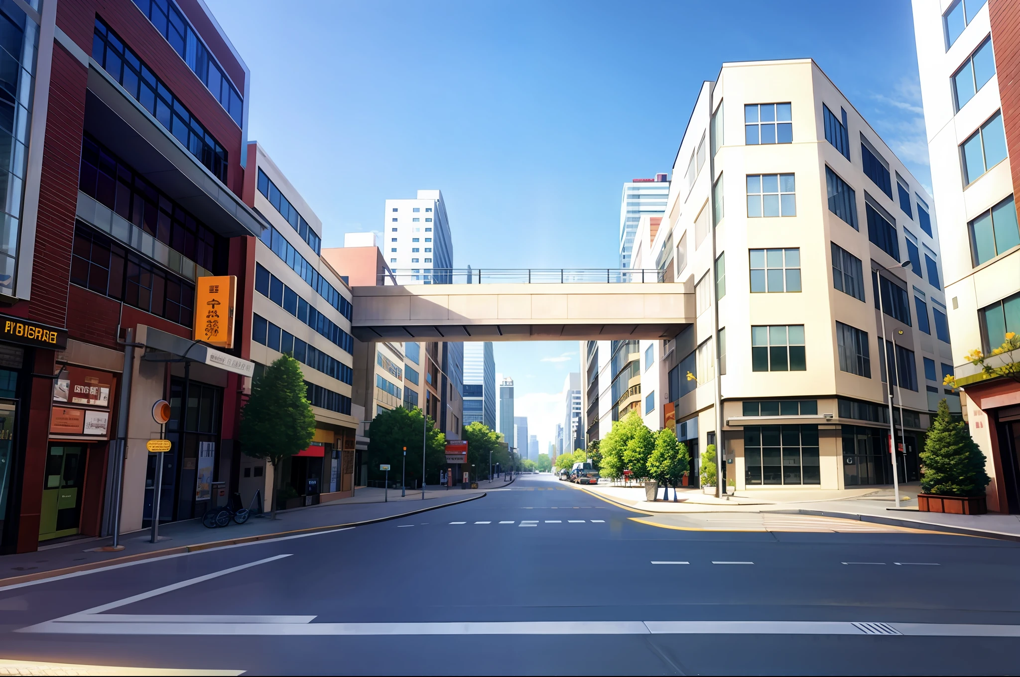 Sidewalk, city, street, crowded, billboards, realistic, photo_\(medium\), solo, (masterpiece),(photorealistic:1.3), ultra-detailed, (soft glow bloom:0.5),