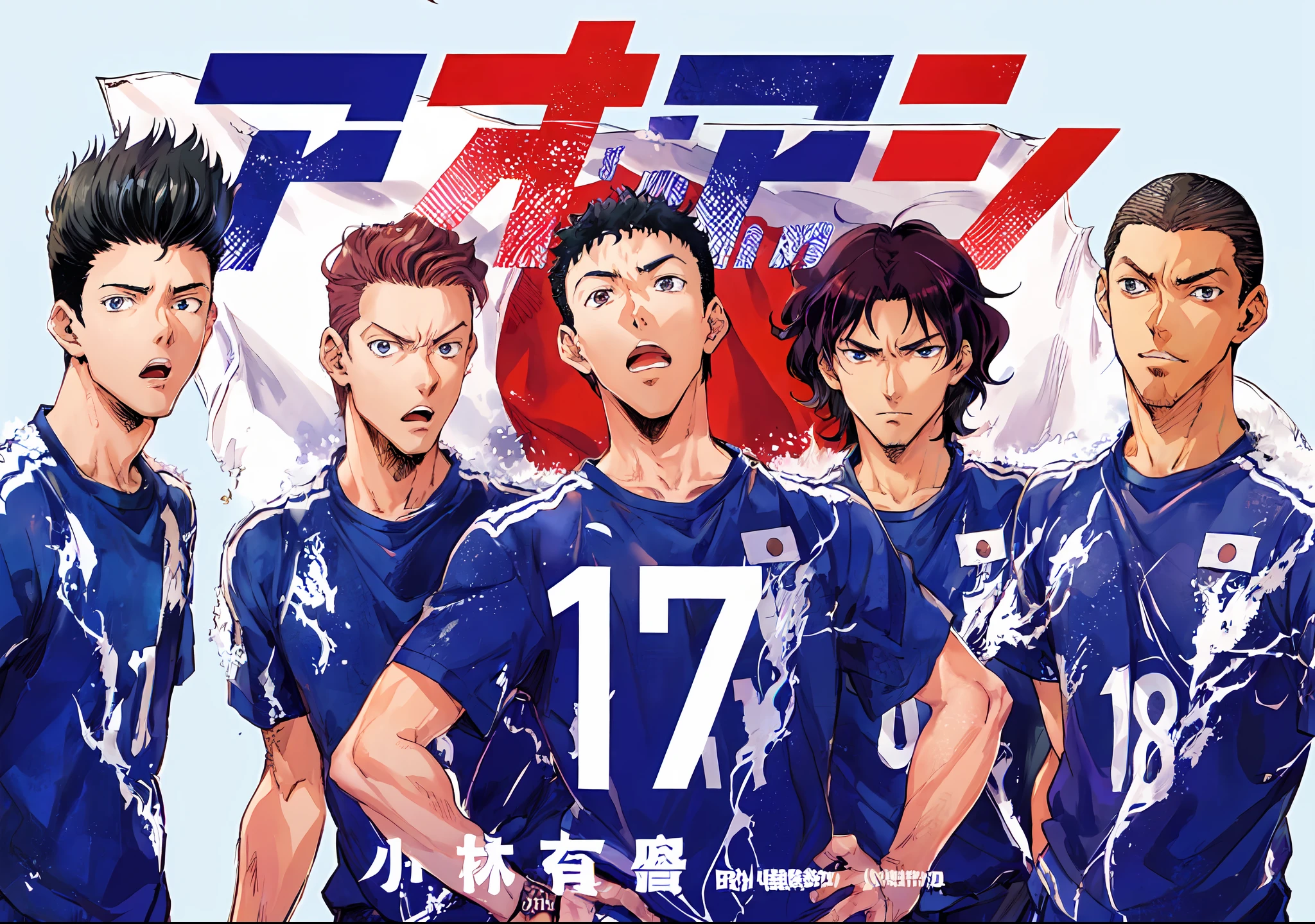 a picture of a group of men standing next to each other, kentaro miura manga art style, kentaro miura manga style, manga style of kentaro miura, tv tokyo 2010s anime series, tite kubo, kentaro miura art style, sankakucomplex anime image, kentaro miura art, official art