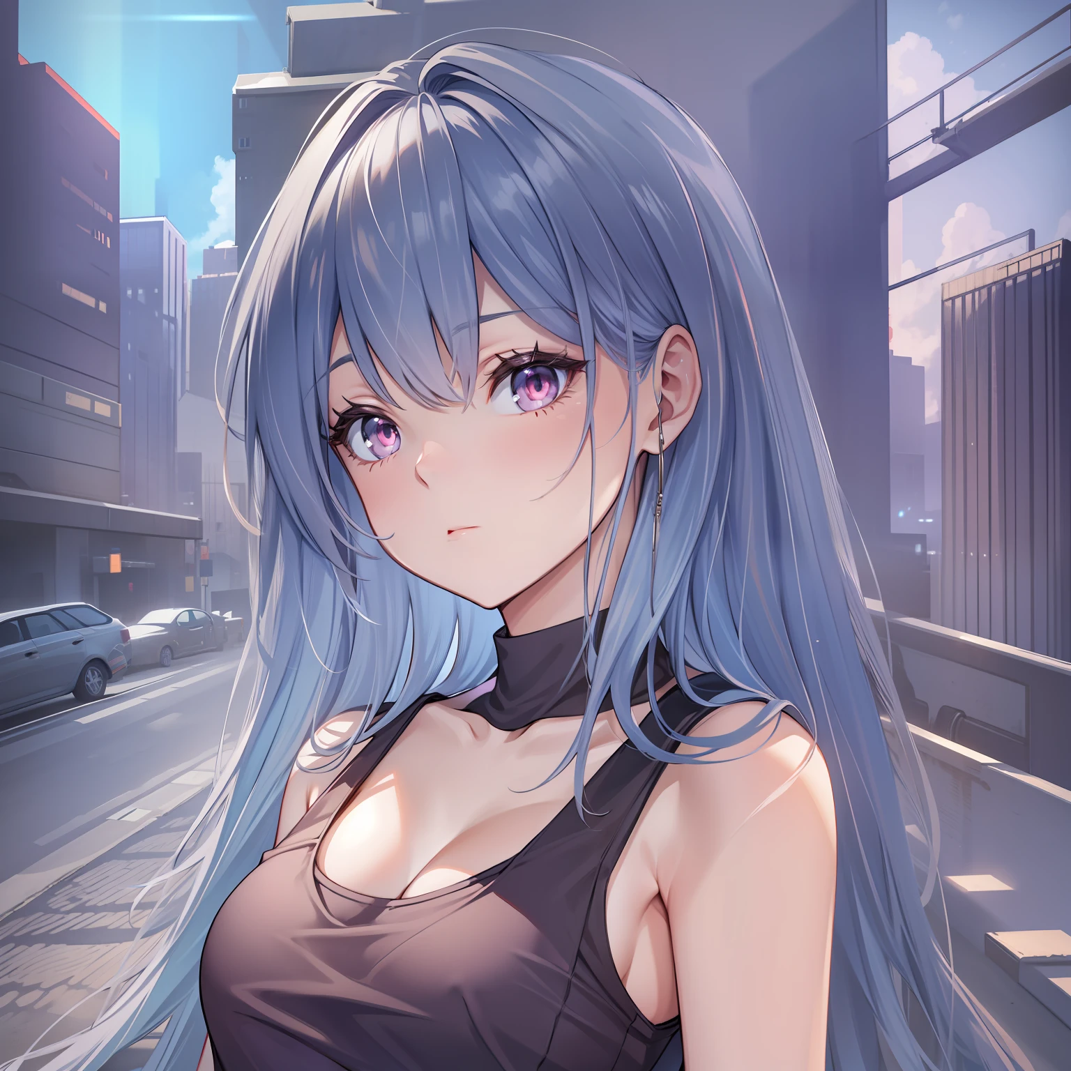 Highest image quality,Super fine CG unity 8k wallpaper,[a beautifulchi girl、Black coat、skeleton、Red eyes,Purple Eyes,Meaningful smile,Fallen Angel、Cinematic lighting、Beautiful collarbone、Bloody、(White hair+Black hair), jinja shrine]，Immersive screen、fine detailed、Reminiscent atmosphere、A sense of grief