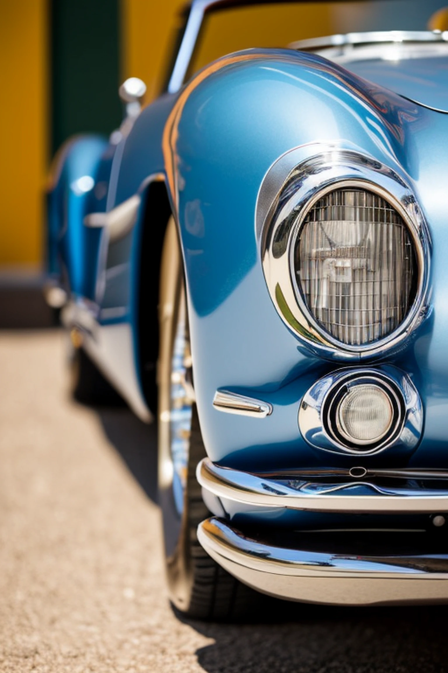 (8K, best quality:1.2), (masterpiece:1.37), (photo, photorealistic:1.37), (ultrahigh-res), A realistic photo of FERRARI 250 GT BERLINETTA (1956) silver in a showcase garage, reflections on the black metallic silver floor, mirrored walls in the background, black lighting, cinematic, 8k, black lighting photographed by Canan EOS R6, 135mm, 1/1250s, f/2.8, ISO 400