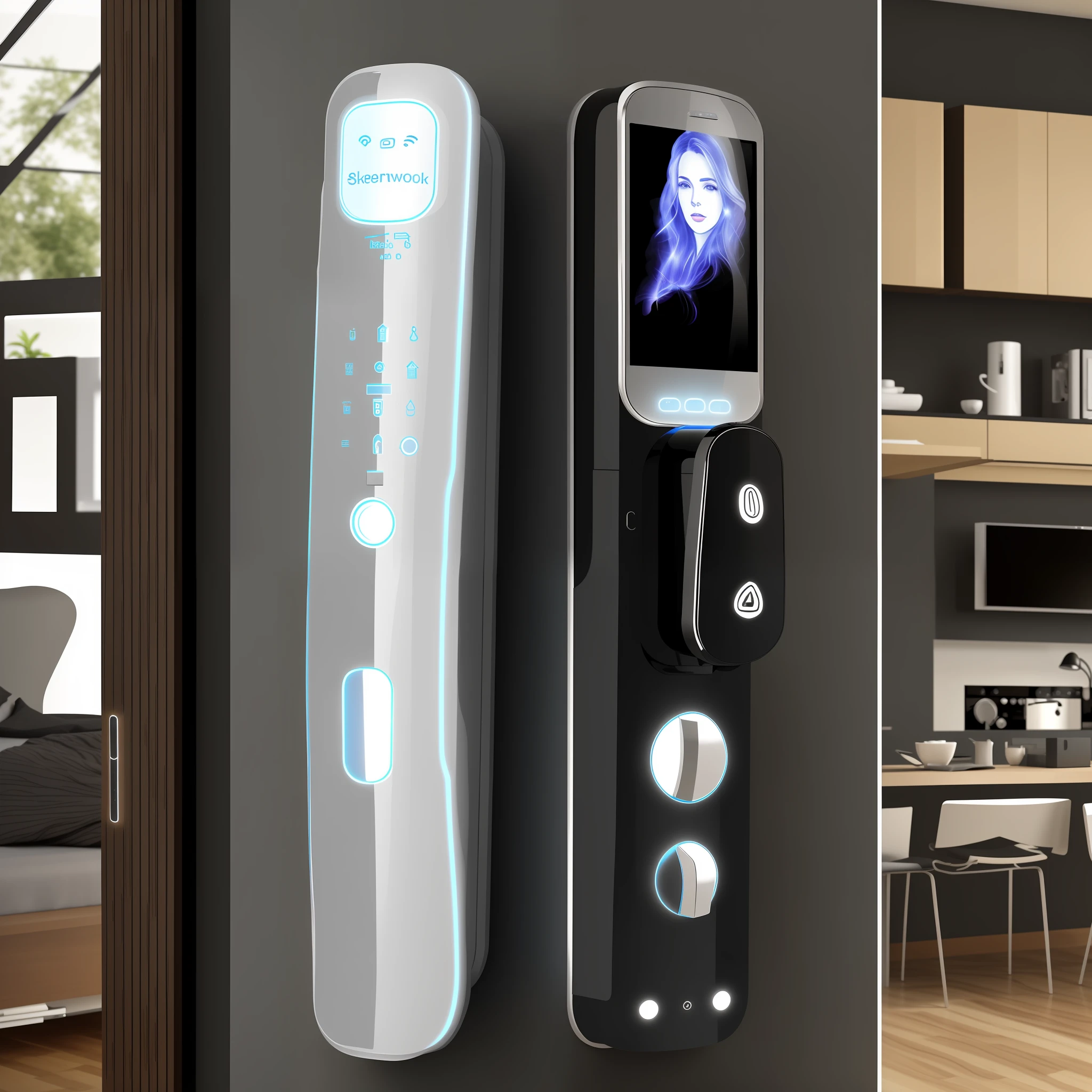 Modern technology,smart home,Security,SleekDesign