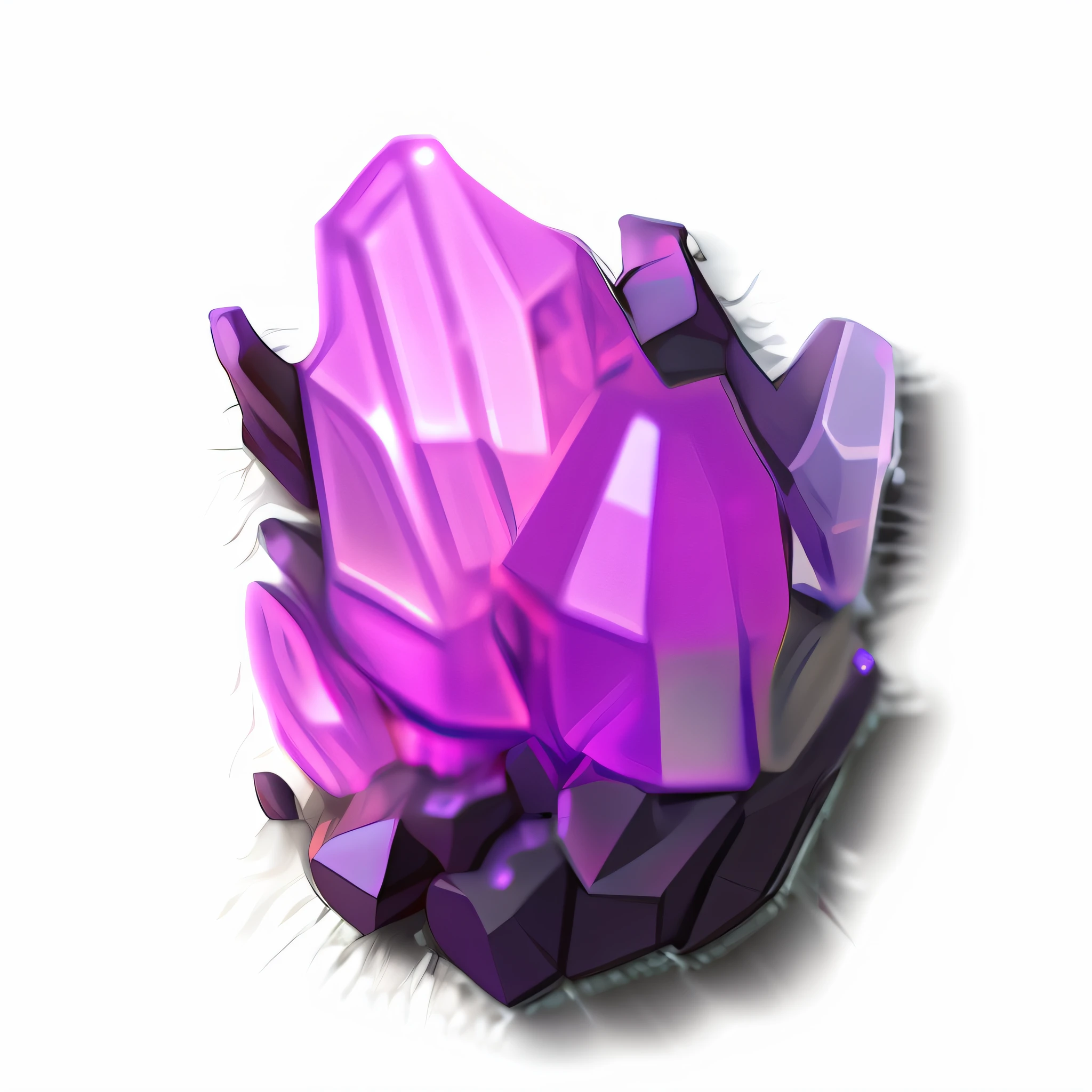 Picture HD,Close up of purple diamond on gray surface, purple glowing core in armor, ashes crystal, amethyst, crystal, purple crystals, crystalline rock, world of warcraft spell icon, crystal ruff, crystallic, [ Fragments, crystallic, artifact dota2, Crystal L, quartz, 3 d ray traced crystals and gems, crystal material,Irregular diamonds,3d rendered in octane, 3 d rendered in octane, rendered on octane, rendered in octane 3d, rendered on octane, rendered in cinema 4 d octane, photorealistic octane 3d render, 3 d ray traced crystals and gems, colorful redshift render, 3 d octane rendered