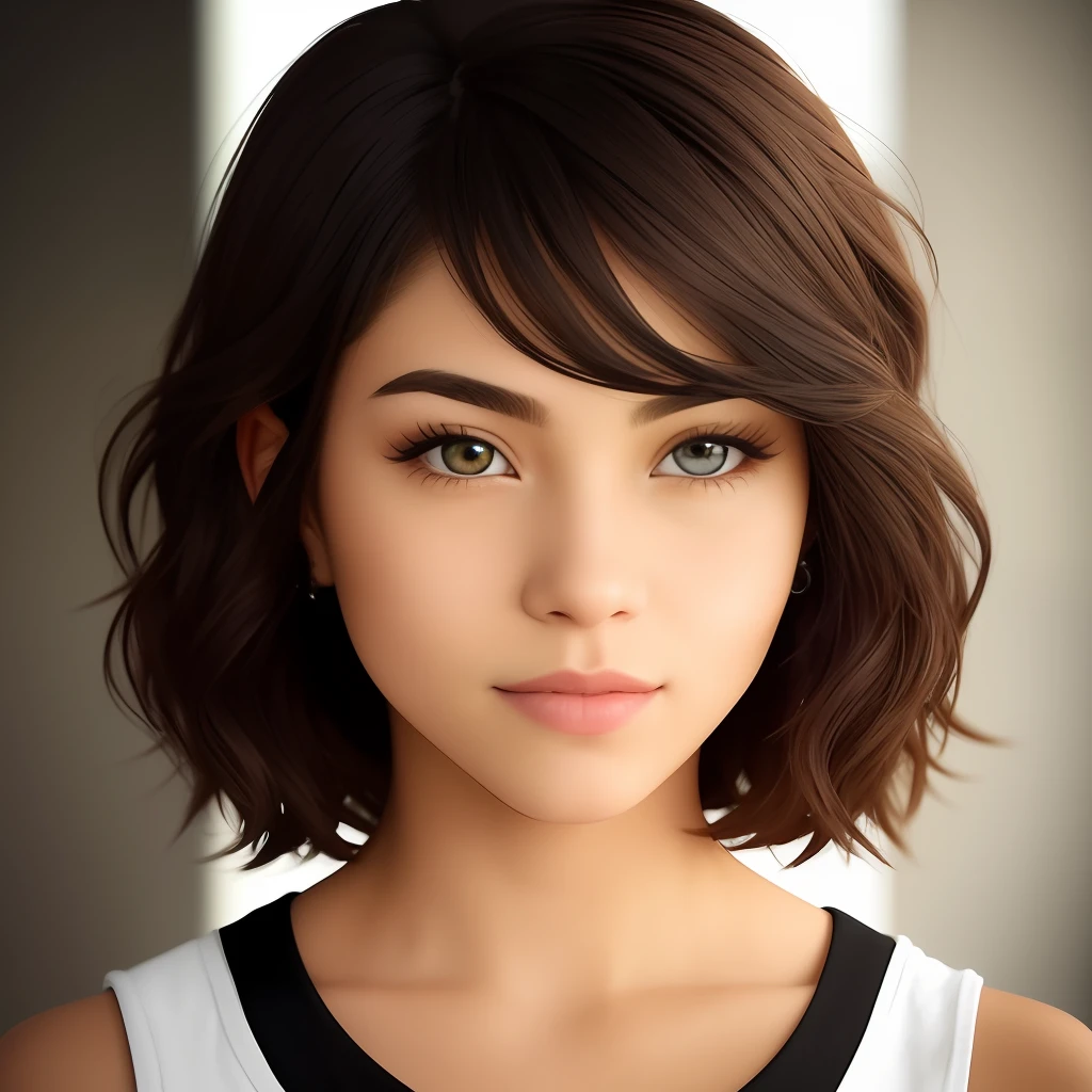 Descendentes de Anjos:
- Nome: Zaya Mitchell
- Idade: 17 years
-Appearance: Zaya possui cabelos escuros e lisos, que caem suavemente sobre seus ombros. His eyes are deep and expressive, reflecting your wisdom and intuition. She has a magnetic presence, conveying an aura of strength and serenity.