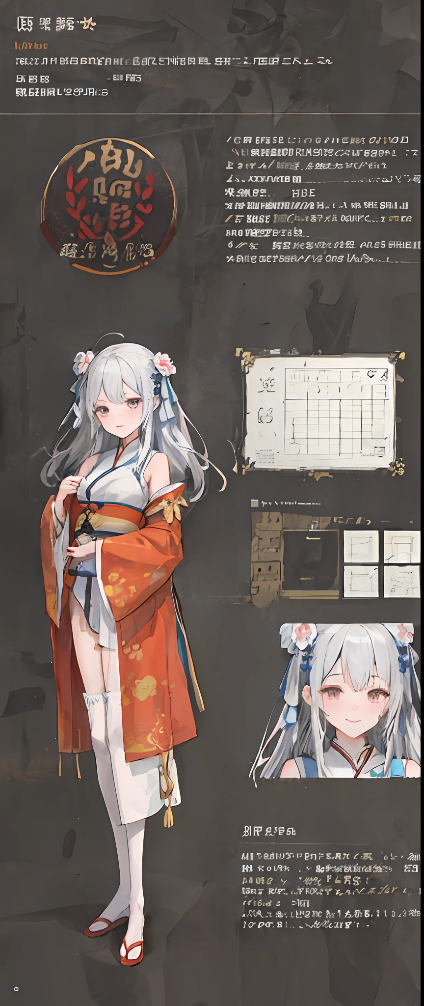 ((4k,nmasterpiece,best qualitiy)), shuimobysim, Chinese traditional painting, lotus flower, Hanfu, maxikit, Dress conservative 1 girl, 独奏, blue long hair, Smile with, to stand, Feet in the water, White panty hose,( ( characterconcept art,reference sheet,individuality,character design sheet) )