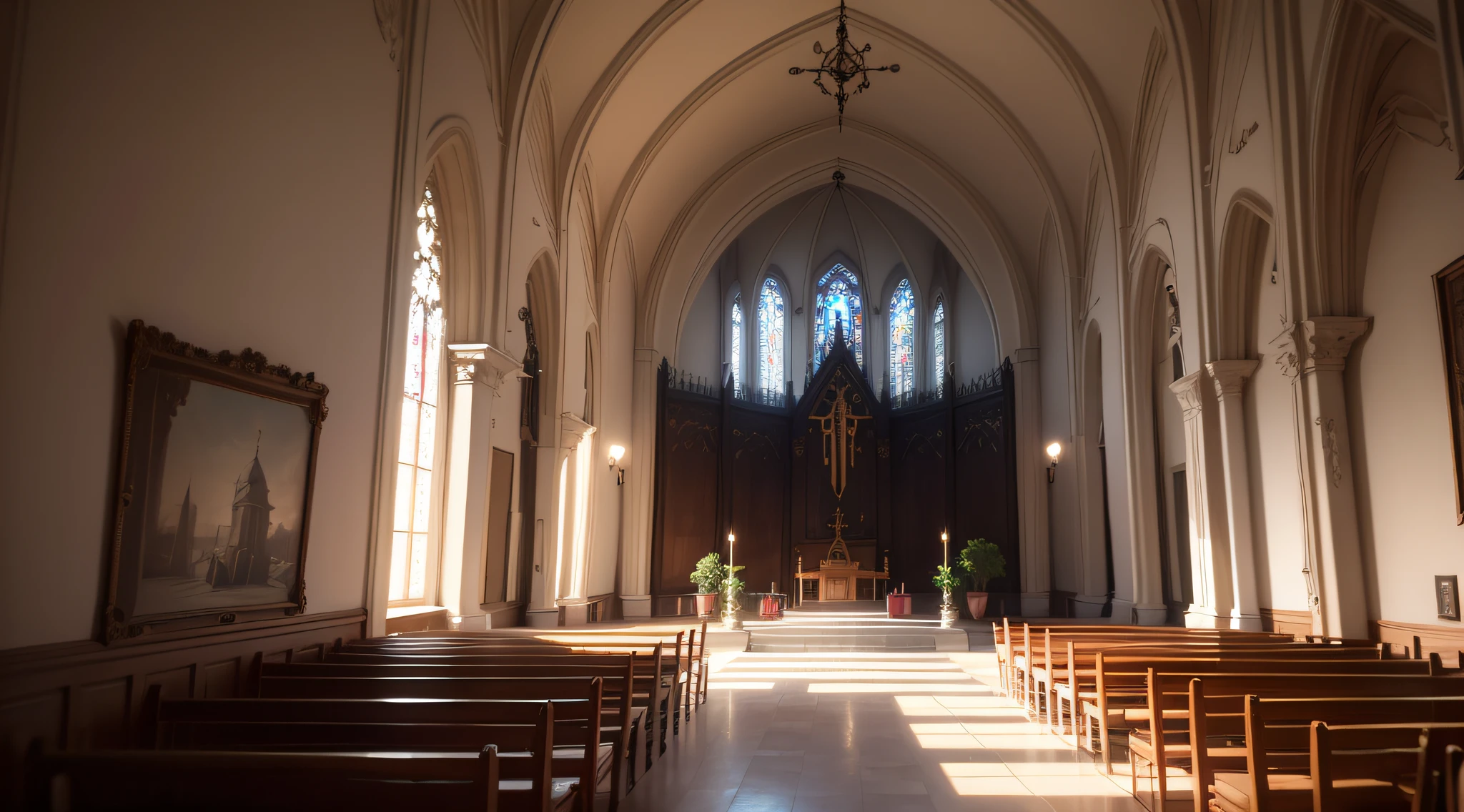 igreja, hiper detalhado, 8k, ultra realista, cinematographic --auto
