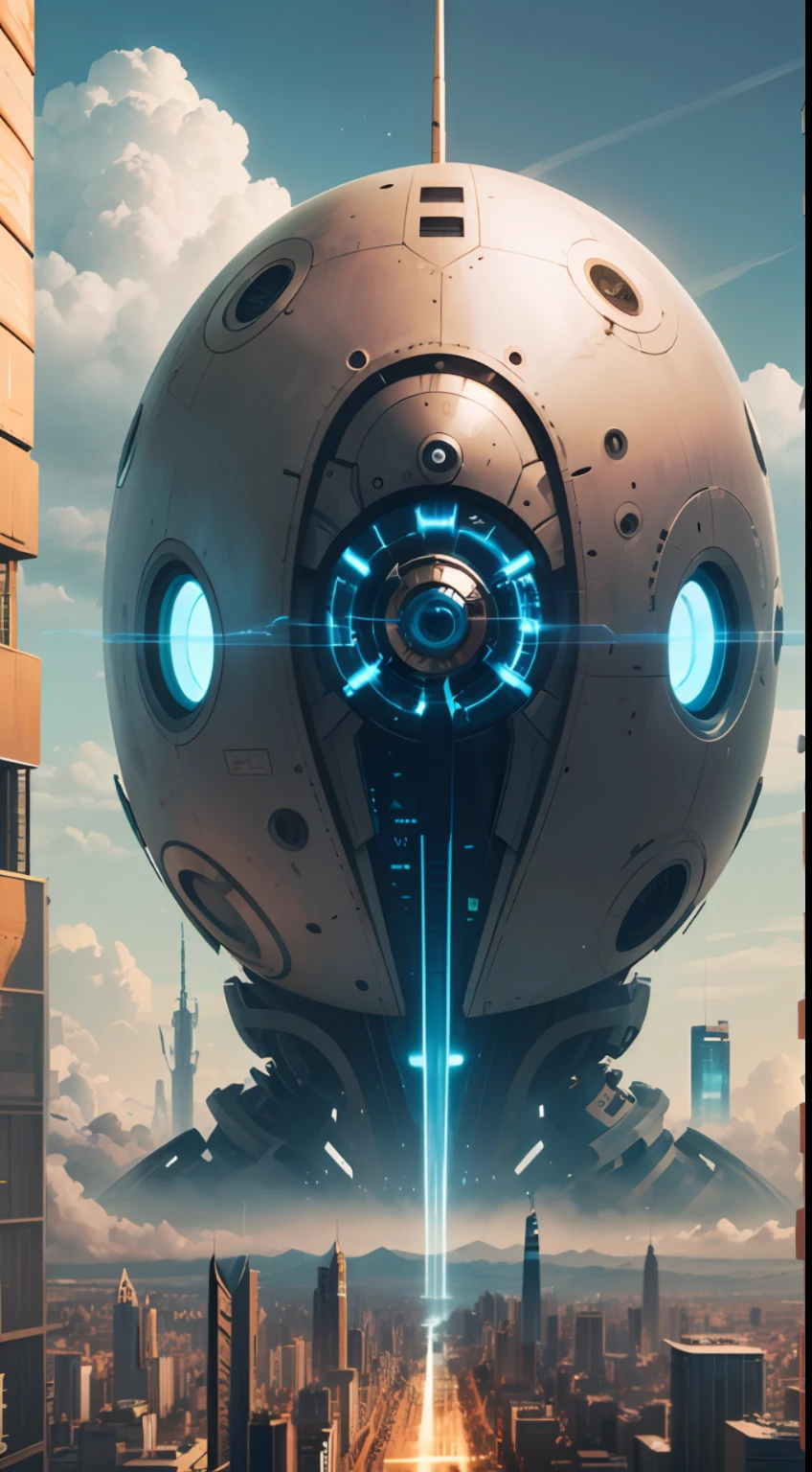 “A futuristic world with ultra-technologic elements and over-developed citizens living 1000 years from now”.