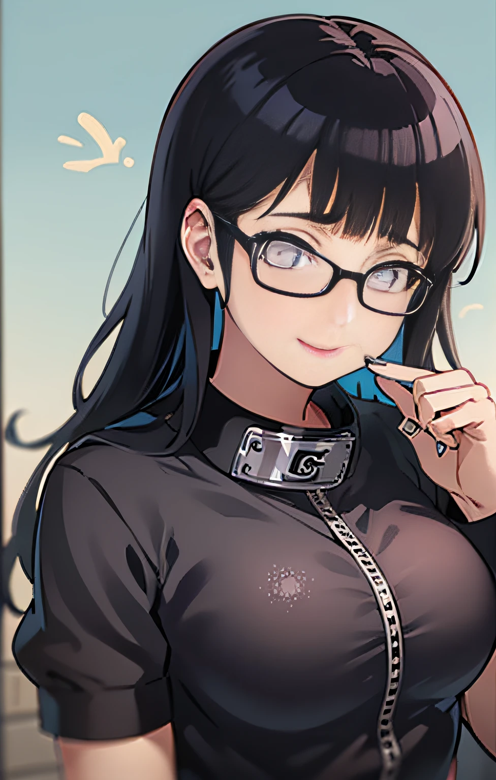 obra-prima, melhor qualidade, mulher, (((de baixo))), (pose sedutora), olhando para o espectador, pisando no espectador louca, solo, 1girl, hinata, boca aberta, cuspindo, sorriso, t-shirt black, camisa preta, camisa social preta, minissaia, eyewear, quadris largos, bunda, bunda grande, batom, olhar para o espectador de cima, olhar dominante, olhar penetrante, erotic chefe de empresa