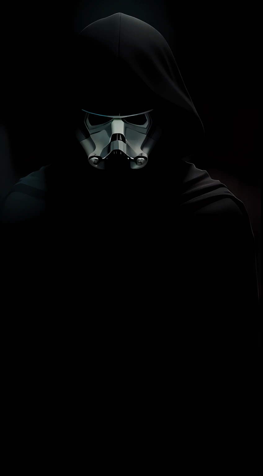 (Dark shot: 1.1), Epic Realistic, Stormtrooper from Star Wars in the dark with glowing eyes and glowing cape, soft cinematic light, Adobe Lightroom, photolab, HDR, intricated, Highly detailed, (dof: 1,4), hyper-detail (artstation: 1,4), cinematic, warm lights, Dramatic light (intricate details: 1,1)