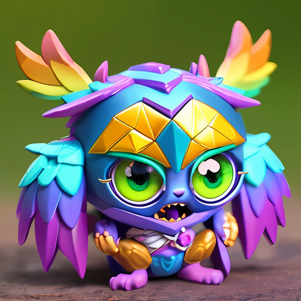 ((4 eyes kokkoni cute (very tiny monster) have rainbow colorful body, claws hands,leather feather skin): add crystal gem,cube,mushrooms,chaos,yin yang, magical ),(super cute effect),(chibi),(3m sticker collection:1.0),lay in the forest, (hip hop freestyle),(random zodiac).(185m.m), high resolution,(3d toy),full hd, uhd, 8k, intricate details ,high images quality, — ar 1024:2048, —zoom 2 --auto --s2