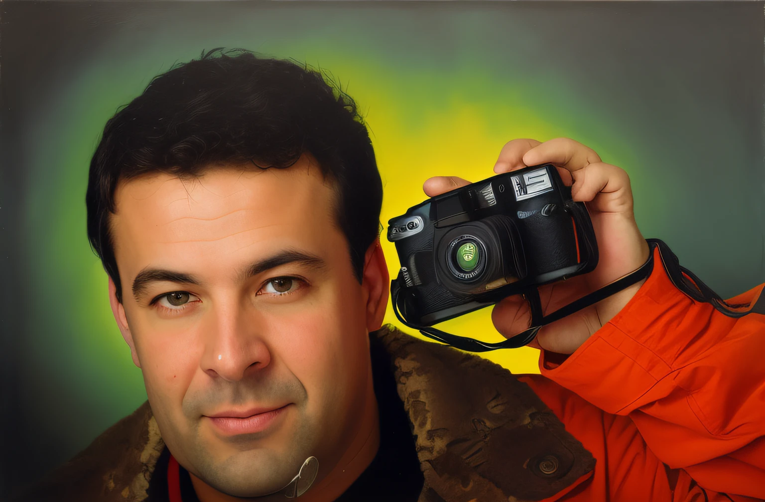 Arafed man holding a camera and taking a picture, retrato da fotografia, Zoran Janjetov, Thierry Doizon, Directed by: Amy Schumer, Sigma 85/1.2 retrato, foto retrato, Pepe Moreno, foto retrato, pedro correa, photography portrait, Ricardo Milos, Foto realista, Andrey Surnov