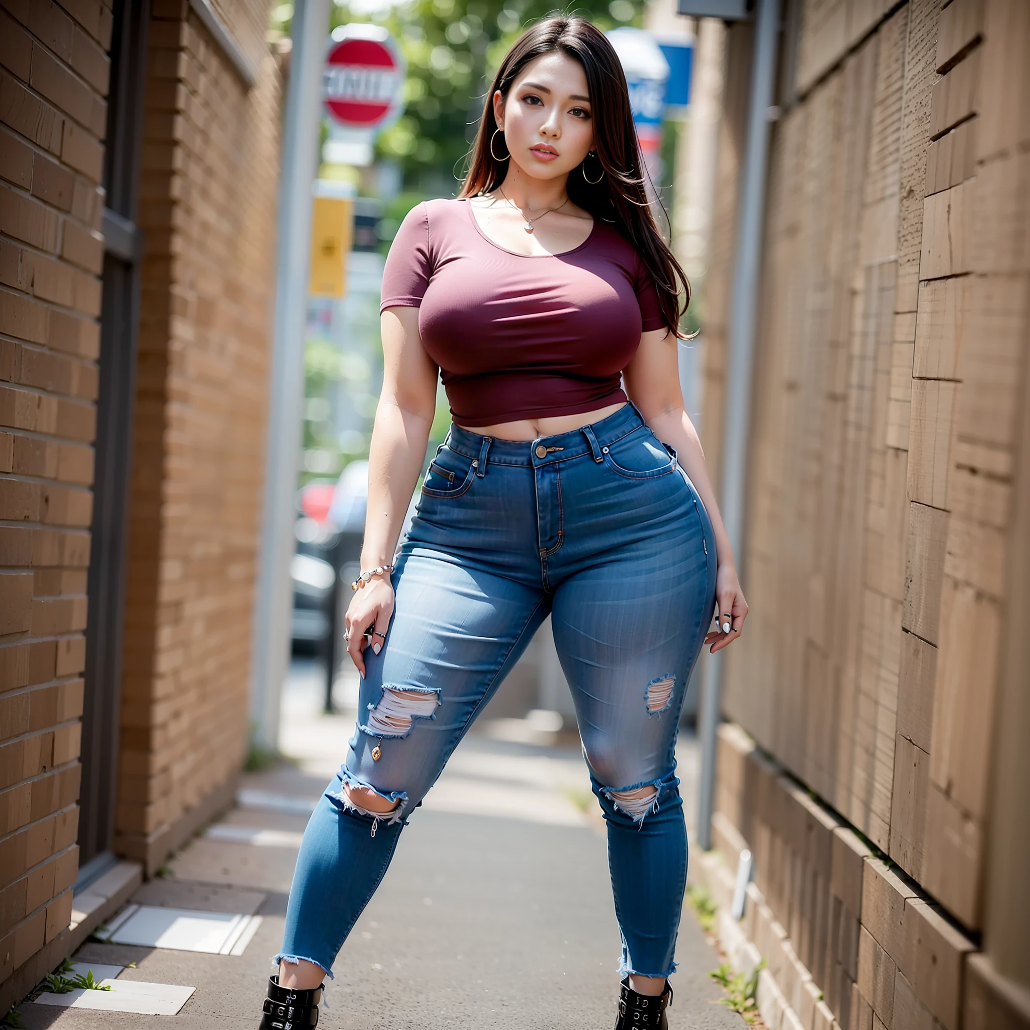Mulher, Curvy, Camisa molhada, full body, Foto RAW, 8k, 4k, Ultra realista