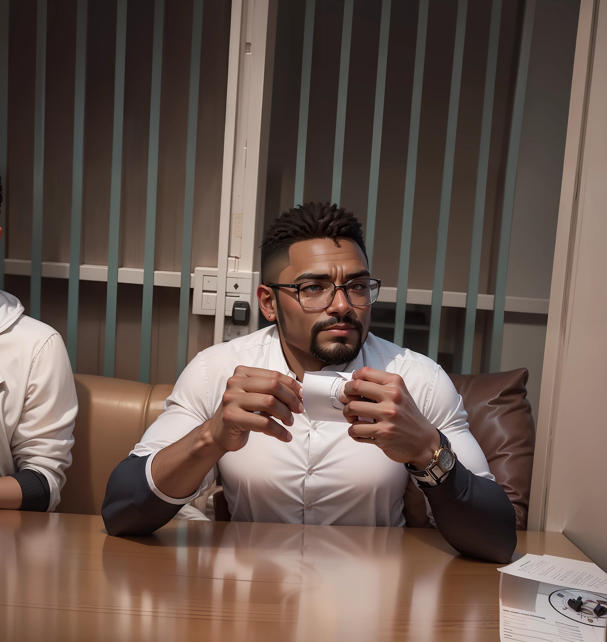 there are two men sitting at a table with a piece of paper, shot on canon eos r5, shot on canon eos r 5, shot on nikon z9, taken with sony alpha 9, shot on sony a 7 iii, shot on sony a 7, captured on canon eos r 6, taken with sony a7r camera