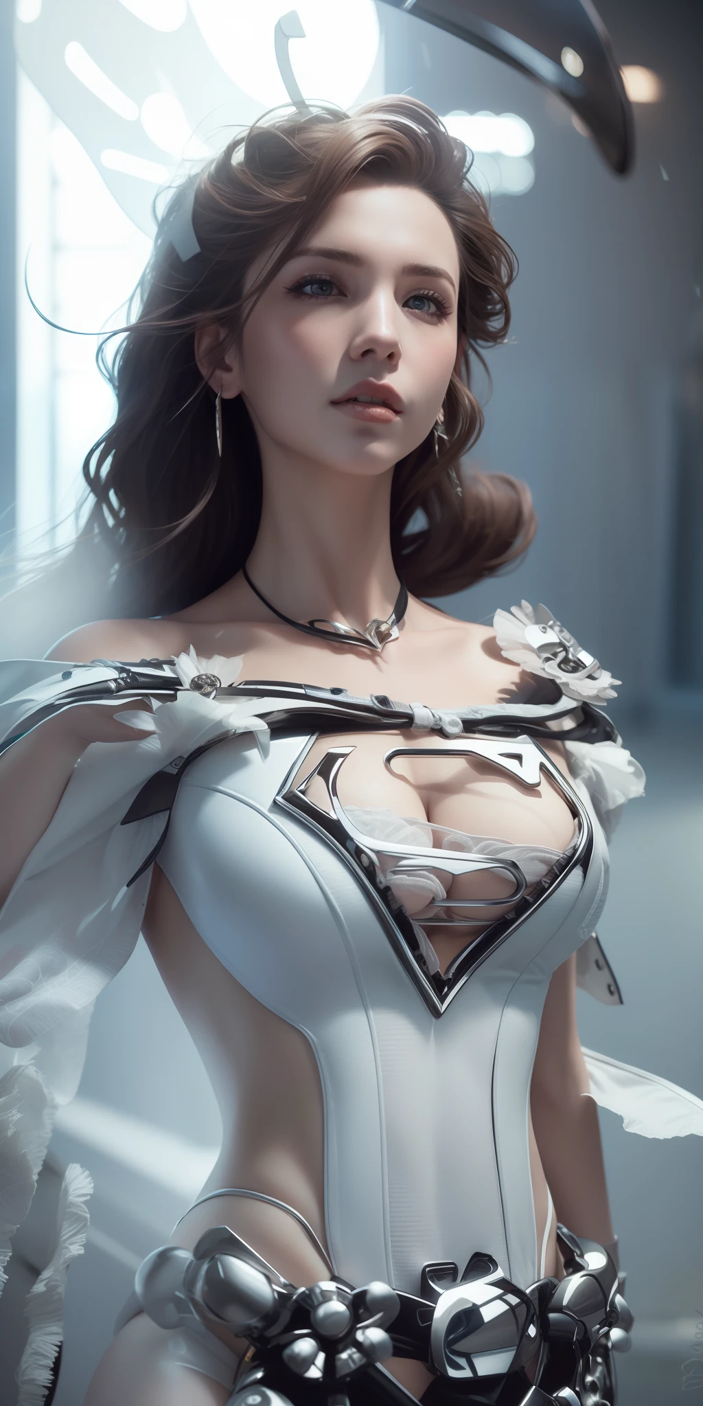 Ultra pale woman, peitos grandes, Motor Unreal 5