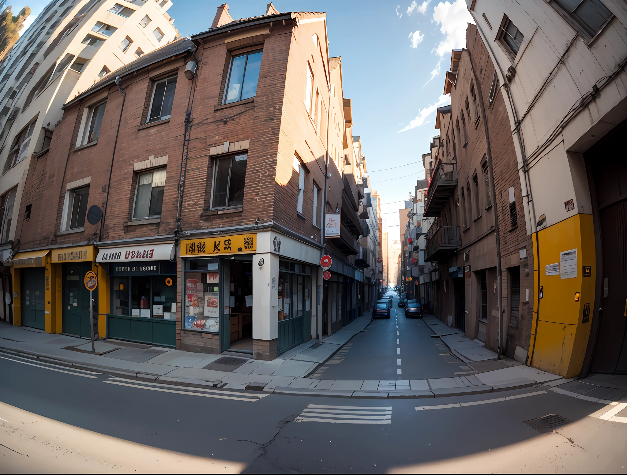 1940 street view, fish-eye --auto