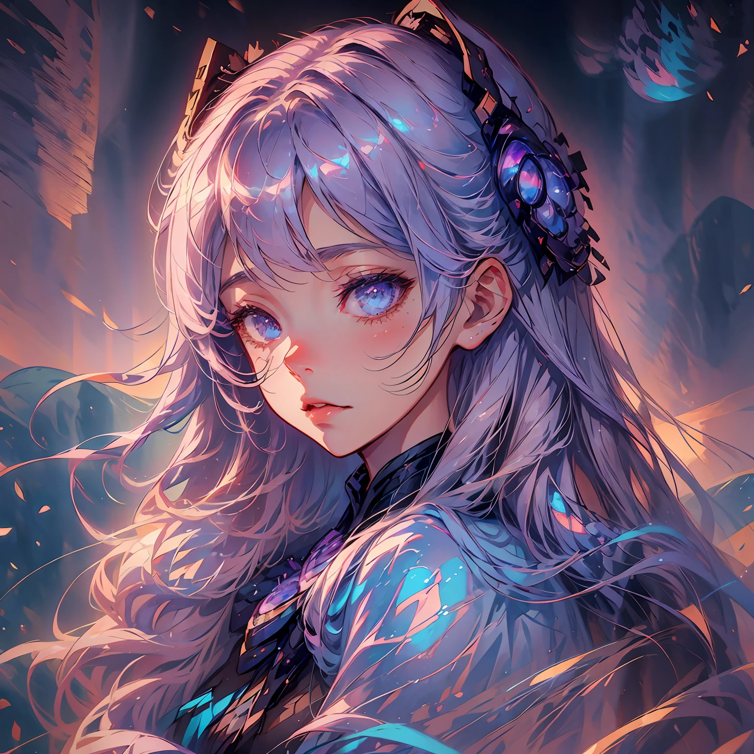 female,bishoujo,bride,one eye closed,lipstick,pout,smug,blush,light smile,long hair,blonde hair,drill hair,against wall,waving,sunset,dusk --auto
