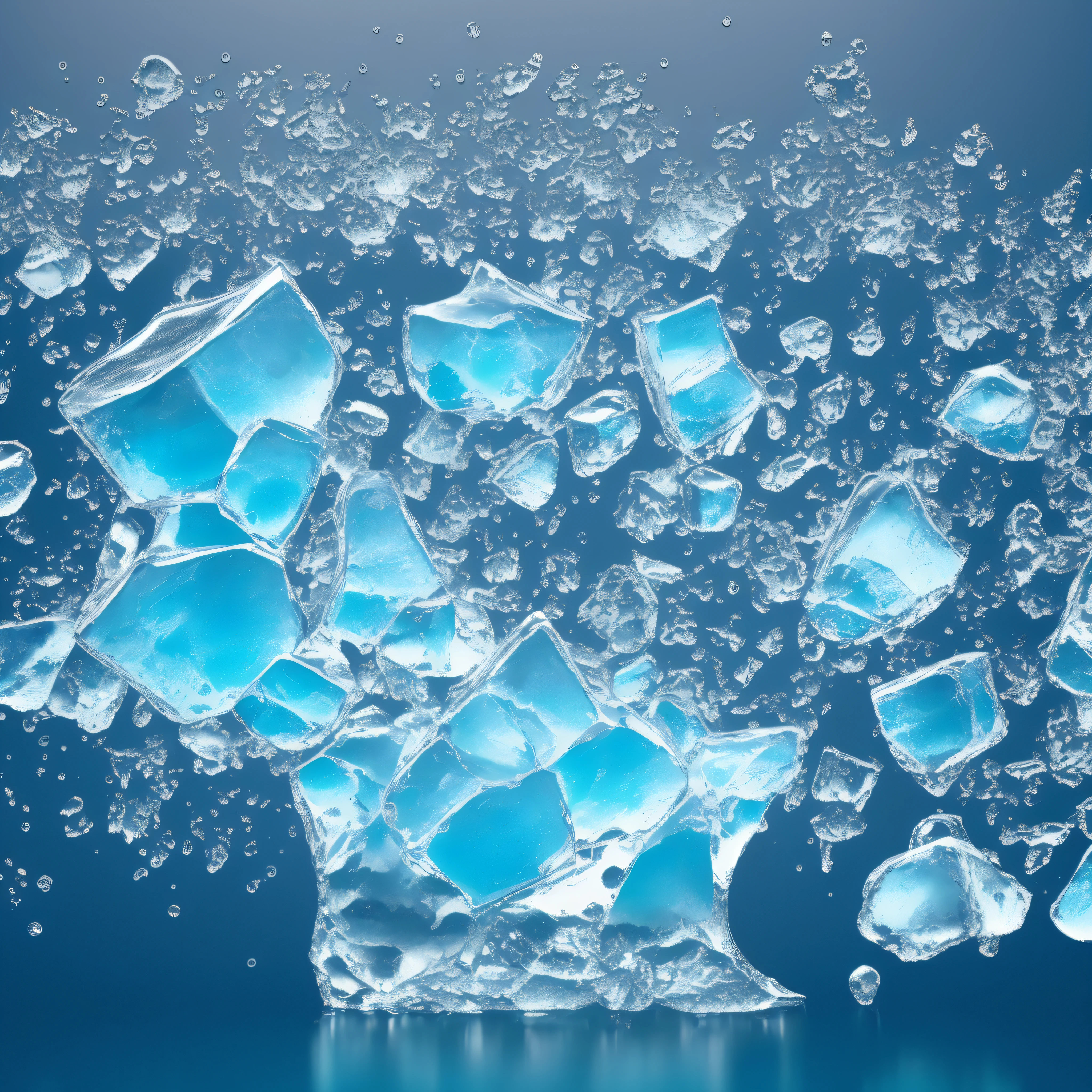 melting ice, hyper detailed, ultra-sharp, octane render, 8 k, adobe illustration, photoshop, highly detailed, simple, smooth and clean vector, no jagged lines, vector, smooth, no jagged edges