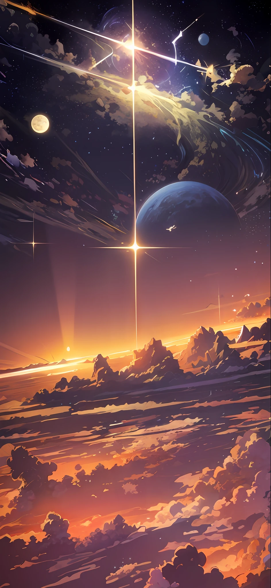 anime anime wallpapers with a view of the sky and stars, cosmic skies. by makoto shinkai, anime art wallpaper 4 k, anime art wallpaper 4k, anime art wallpaper 8 k, anime sky, amazing wallpaper, anime wallpaper 4 k, anime wallpaper 4k, 4k anime wallpaper, makoto shinkai cyril rolando, anime background art