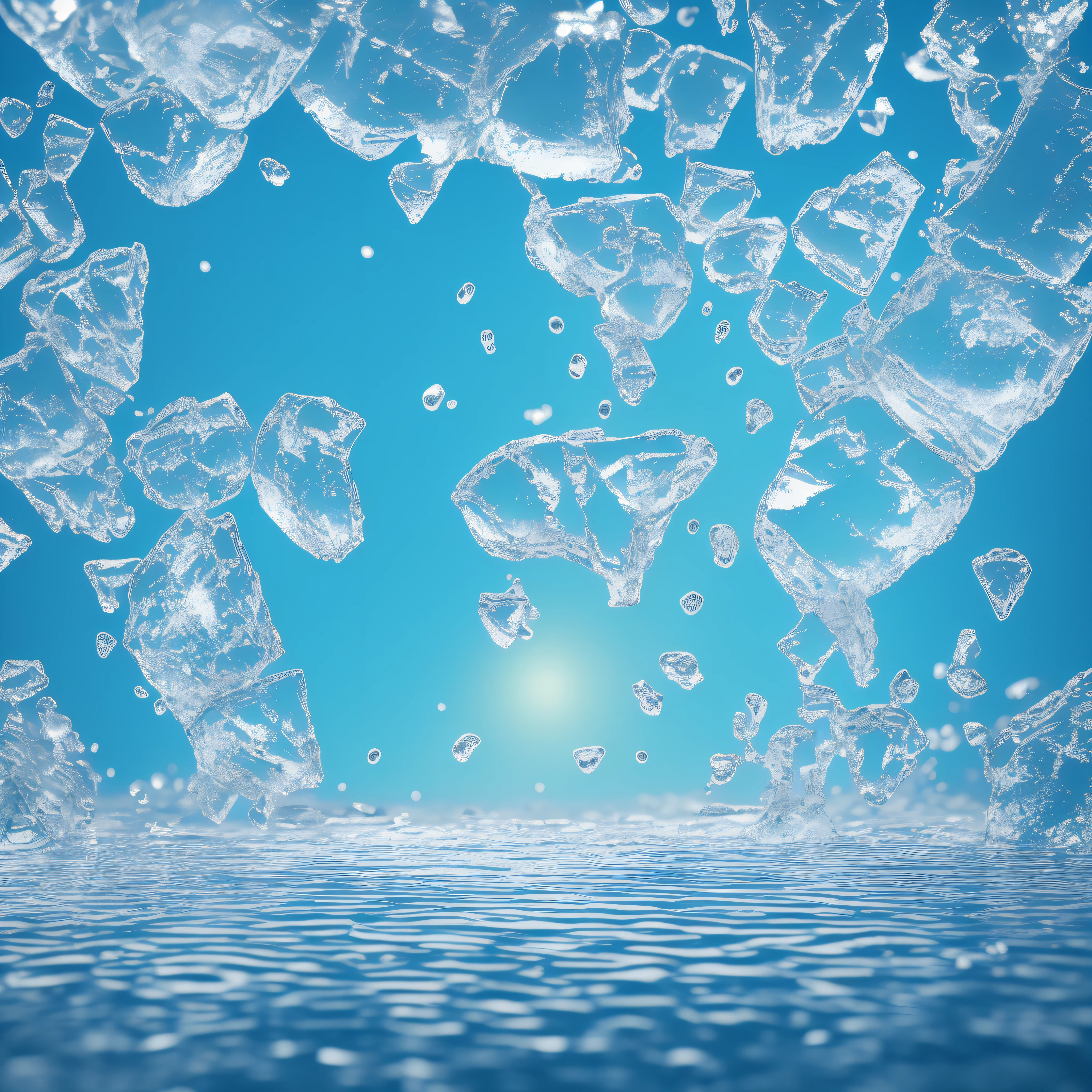 melting ice, hyper detailed, ultra-sharp, octane render, 8 k, adobe illustration, photoshop, highly detailed, simple, smooth and clean vector, no jagged lines, vector, smooth, no jagged edges
