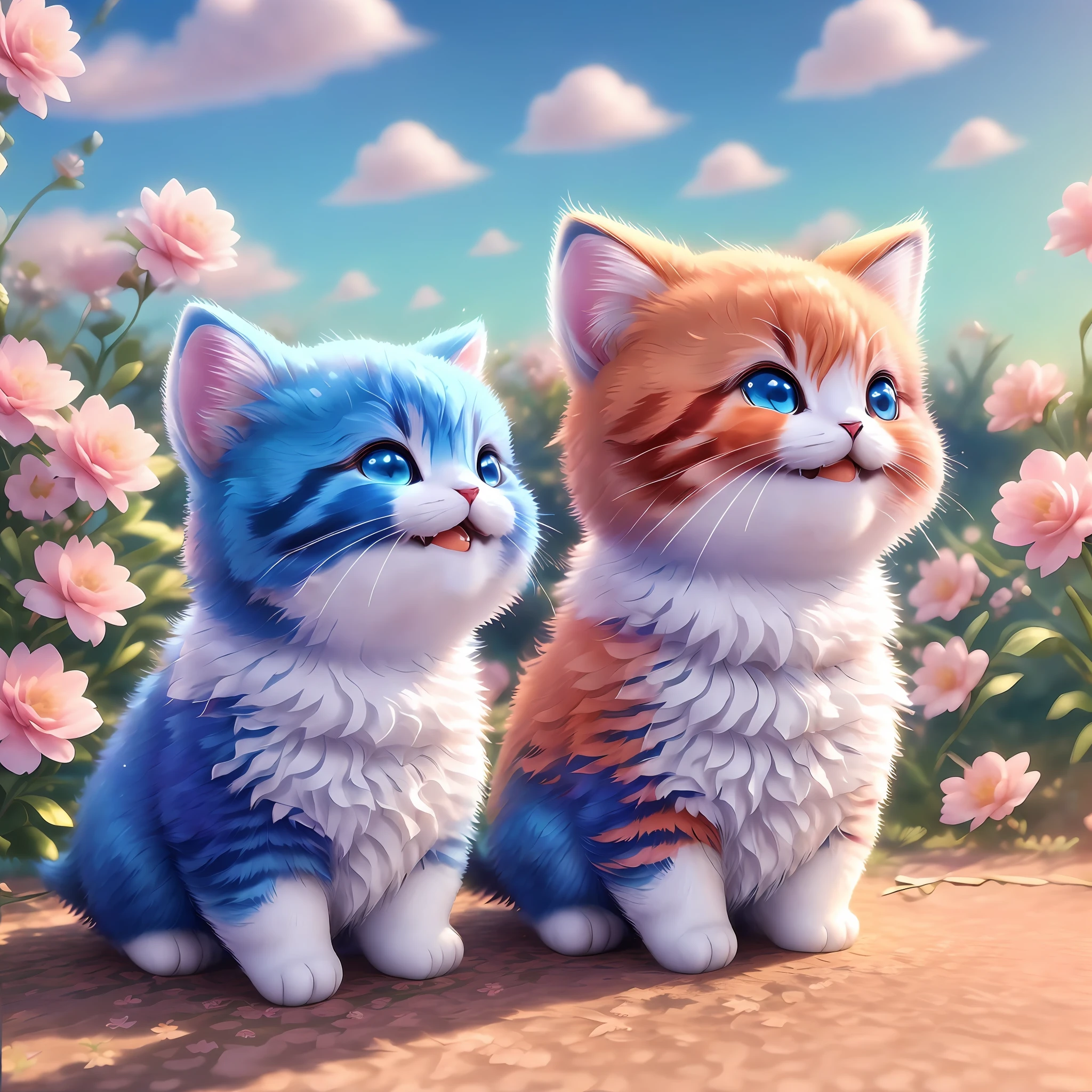 (extremely detailed CG unity 8k wallpaper, masterpiece, best quality, ultra-detailed),(best illumination, best shadow, an extremely delicate and beautiful), fluffy and chubby, a very lazy and comfortable pose with a hint of sleepy expression,(1 fat orange cat), large bright orange eyes, cute pink nose and mouth, warm natural light, cozy home environment, playful toys in the background.