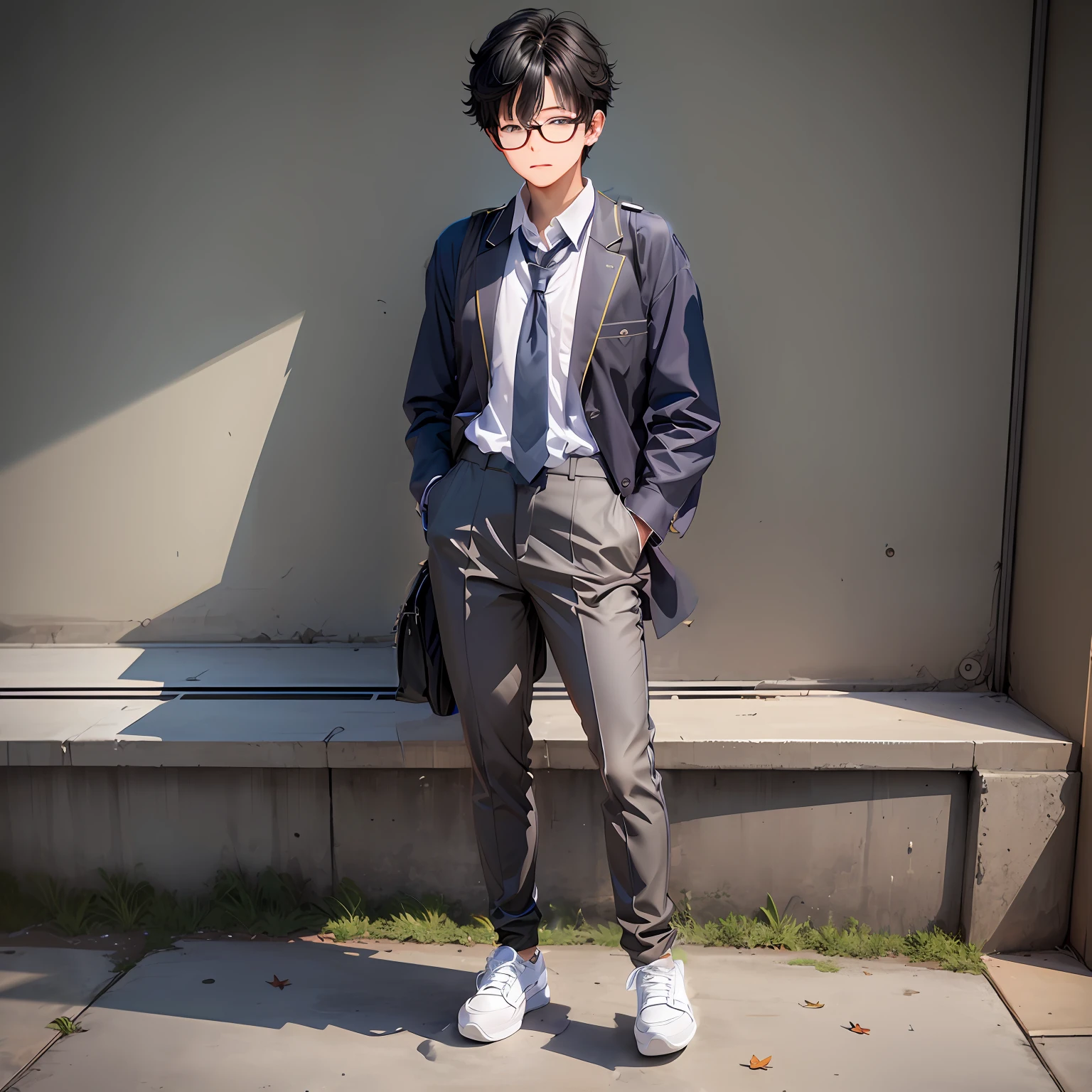 Wearing glasses、Dull Boy、10 generations、tension