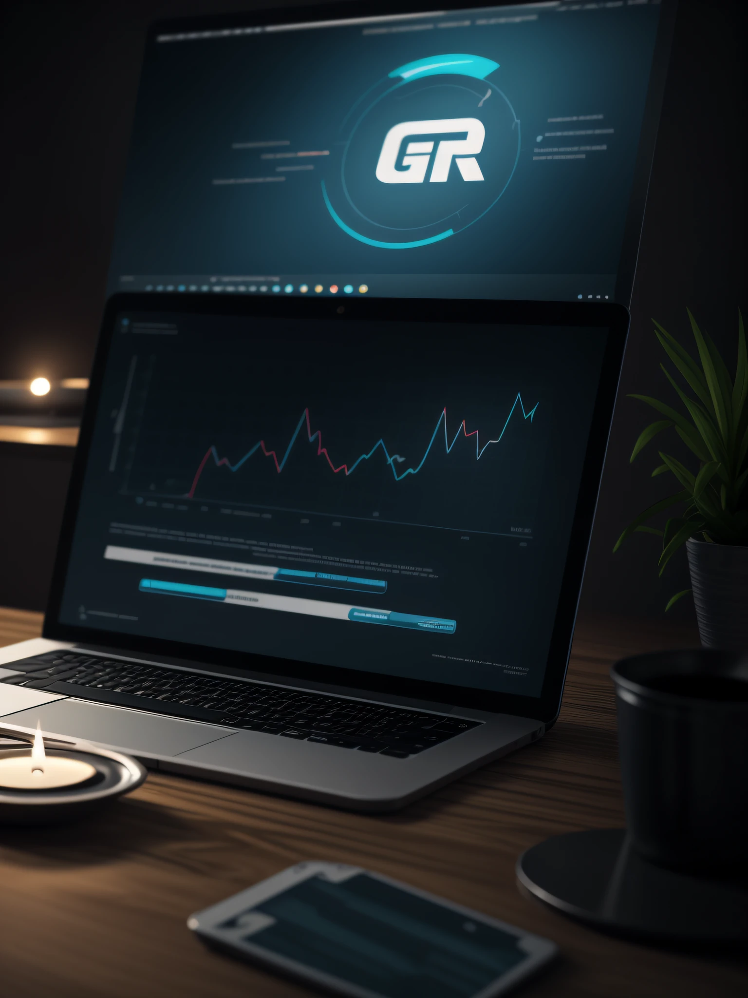 Create an ultra-realistic and high-quality CG illustration that effectively represents digital marketing.