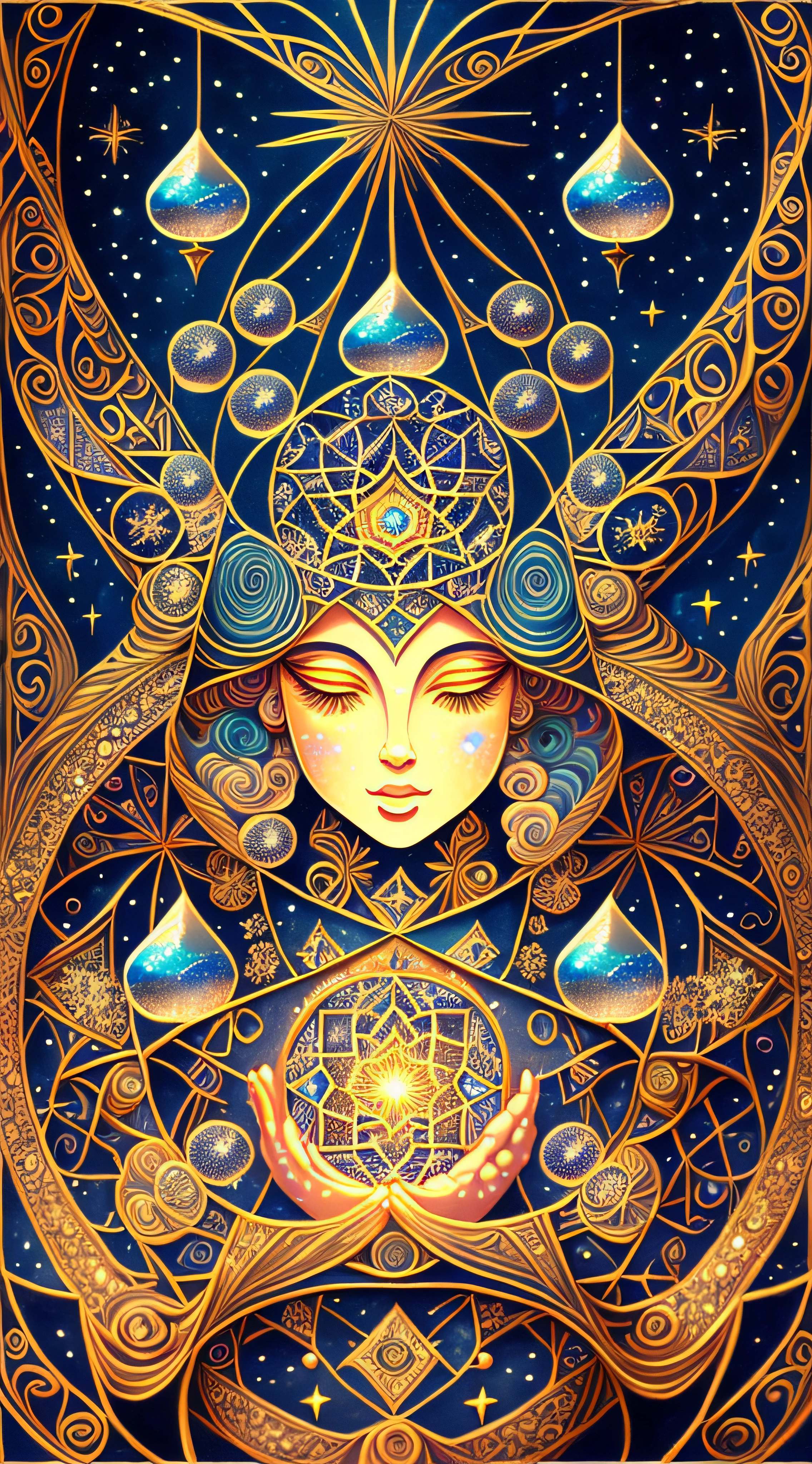 (masterpiece, top quality, best quality, official art, beautiful and aesthetic:1.2) , blue skin godess and god ,extreme detailed,colorful,highest detailed, official art, unity 8k wallpaper, ultra detailed, beautiful and aesthetic, beautiful,fractal art, masterpiece, best quality, (zentangle, mandala, tangle, entangle) ,holy light,gold foil,gold leaf art,glitter drawing, PerfectNwsjMajic ,dwelling place of ancient beings ,as above so below ,hyperdimension ,panorama view,dept and field ,timetraffeling , past and future form,formless,dimension x , protoculture ,symbiosis,Epic cinematic brilliant stunning intricate meticulously detailed dramatic atmospheric maximalist realistic organic climactic effervescent bubbling dripping splashing exploding bubbles of firework and rocks,astrology signs ,tarot , Lady Frieda Harris .