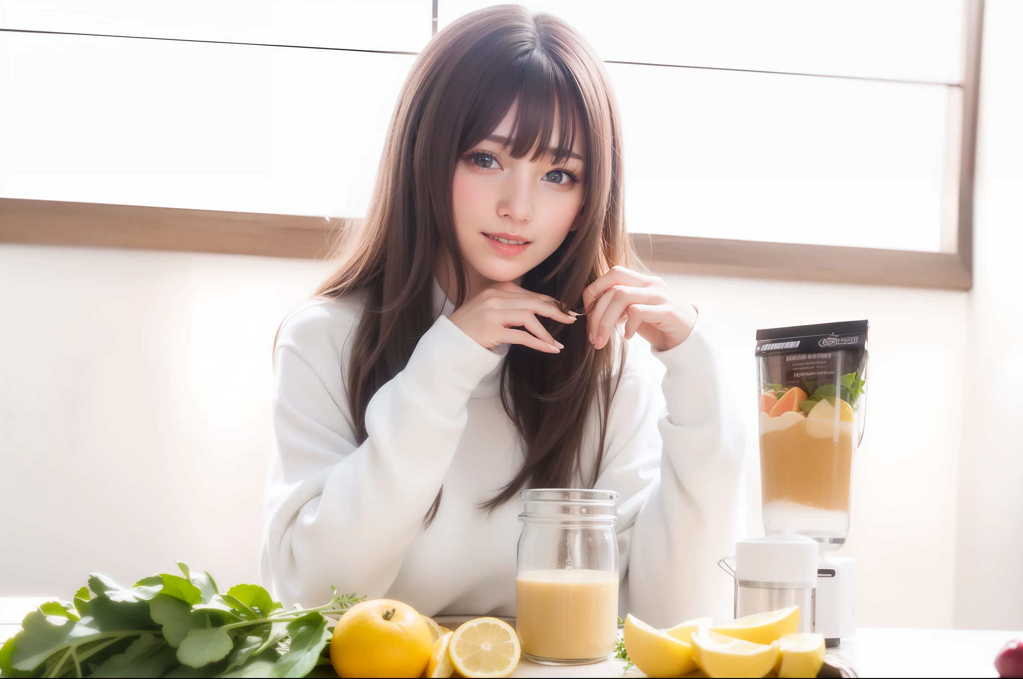 1girls, Haut du corps, close-ups, 8K, Raw photo, high picture quality, Realstic, Sexy beauty ,smoothie ,Healthy,Japanese people,beauty woman,smile on face