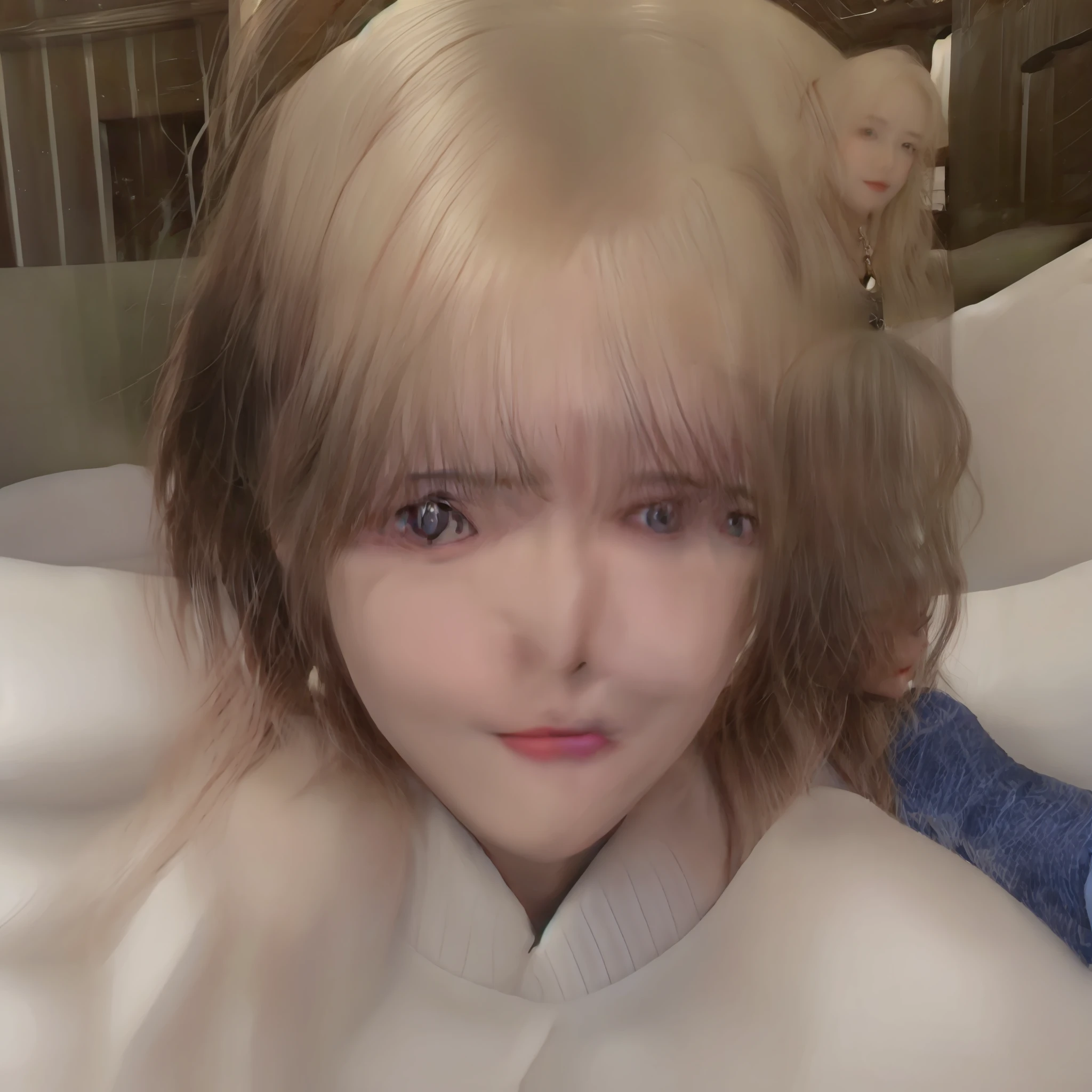 1 Girl, Beautiful Eyes and Face Details, Masterpiece, Best Quality, Close-up, Upper Body, Looking at the Viewer