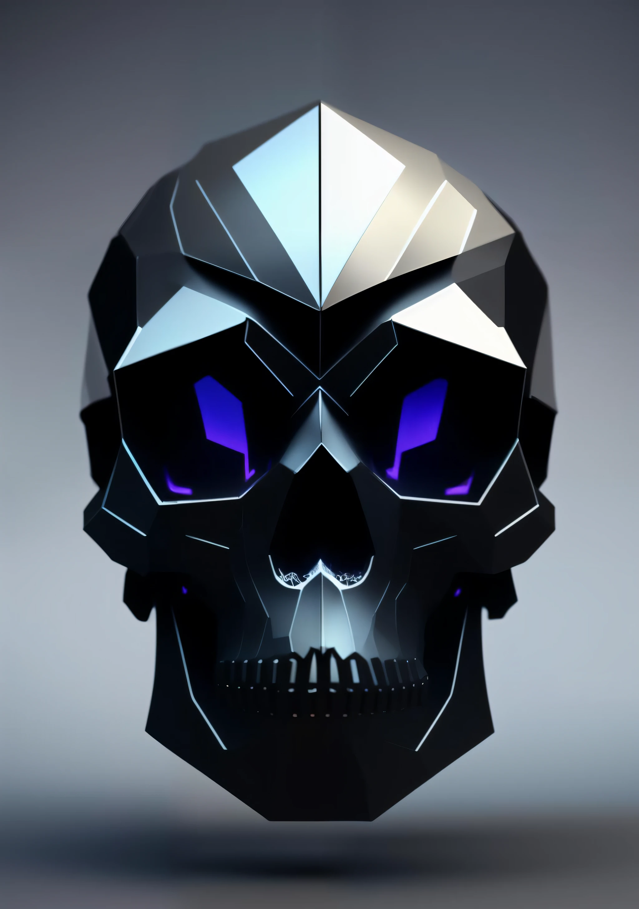 cyber skull, 3d