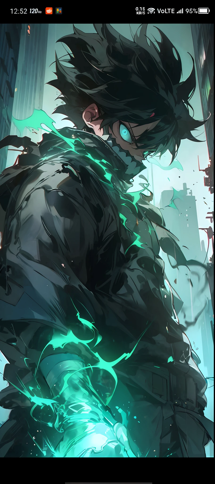 anime guy with glowing eyes and a black coat standing in a city, digital cyberpunk anime art, best anime 4k konachan wallpaper, anime art wallpaper 4k, anime art wallpaper 4 k, anime concept hdr anime macmanus, anime cyberpunk art, ross tran style, detailed digital anime art, 4k anime wallpaper, an epic anime of a energy man