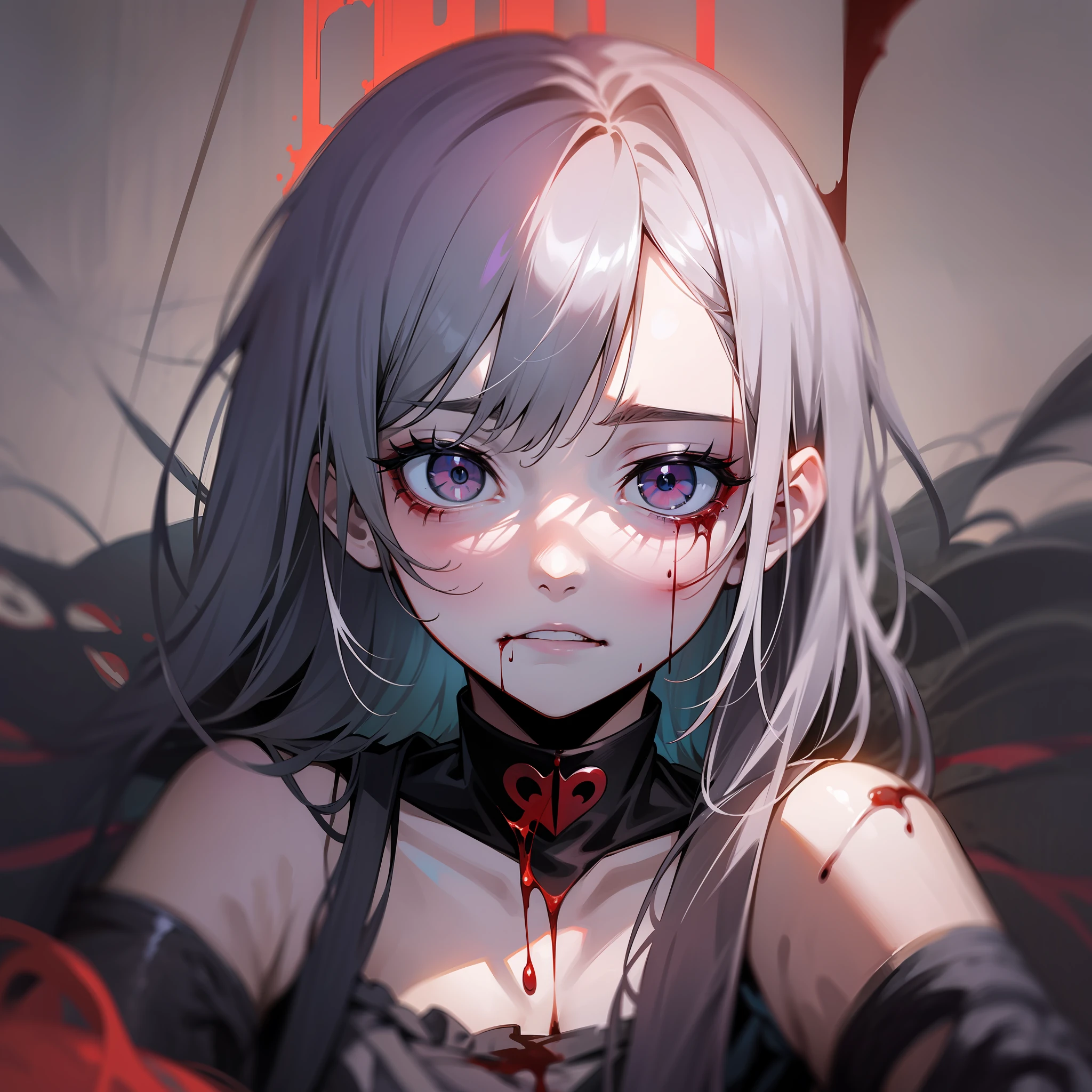 Possessed plush, sangue, morte, terror, fundo quarto, sad child, sangue