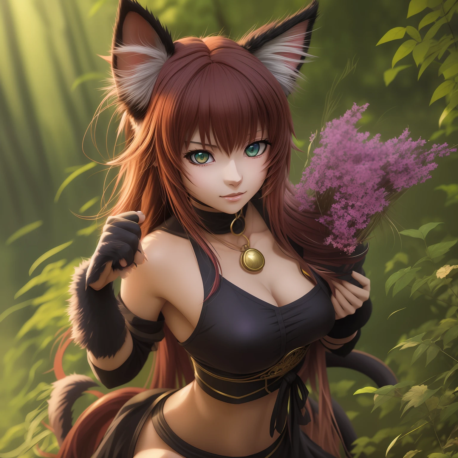anime - style image of a woman dressed in a cat costume, attractive cat girl, beautiful anime catgirl, Very Beautiful Anime Cat Girl, beautiful young catgirl, portrait of ahri, anime catgirl, ahri, 8k high quality detailed art, Detailed Digital Anime Art, 3 d anime realistic, digital anime art, 2. 5 d cgi anime fantasy artwork