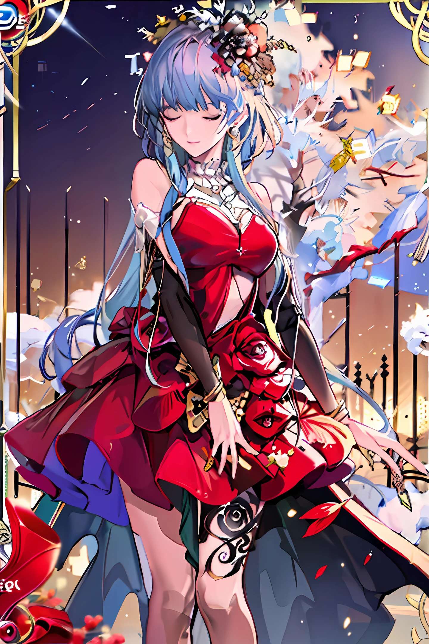 (A masterpice、best quality、best quality、Official Art、Beautifully Aesthetic:1.2)、(1girl)、Extreme Details、colorfully、highestdetailed、Official Art、unity 8k wallpaper、ultra detaild、Beautifully Aesthetic、ayu、A masterpice、best quality、(Zentangle、Mandala、entangled、entanglement)、Holy Light、gold foil、Gold leaf art、glitter drawing、Tarot Cards、THE STAR、Wishes come true、believe in ourselves、PerfectNwsjMajmagic