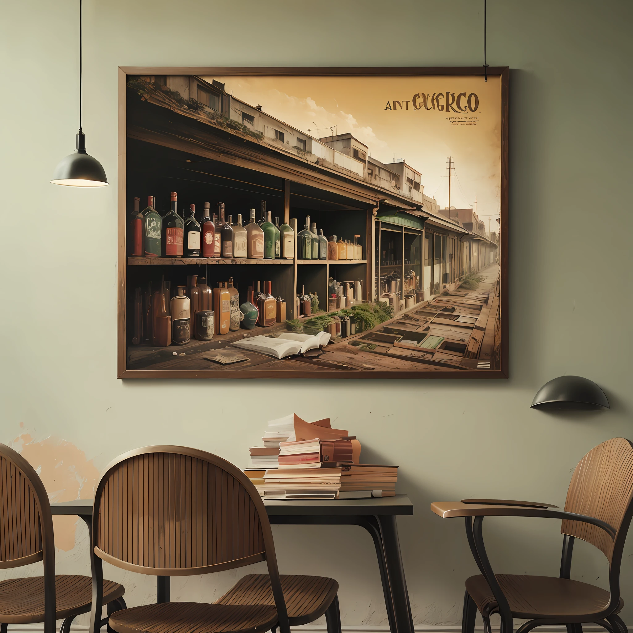 Poster Bar antiguo --auto --s2