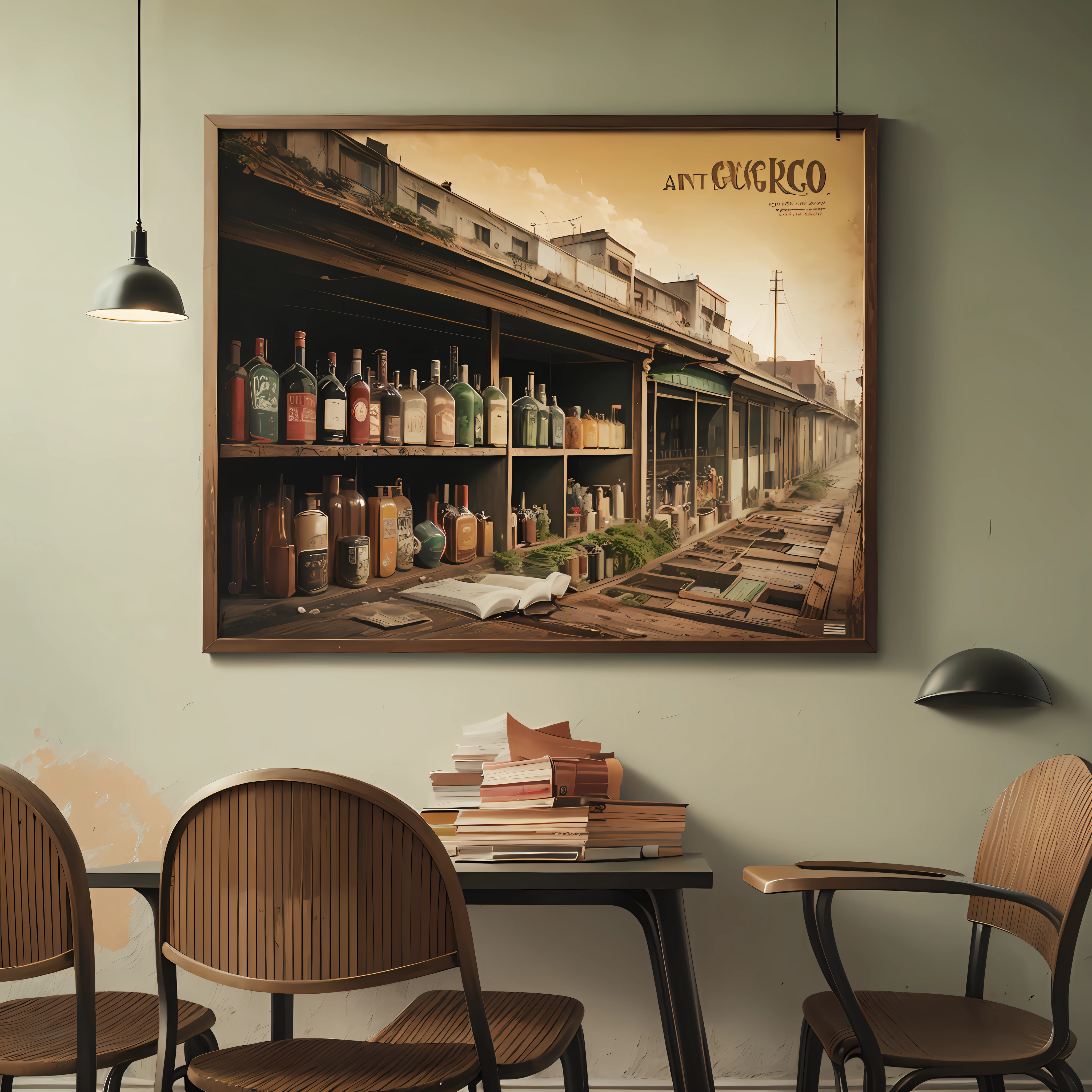 Poster Bar antiguo --auto --s2